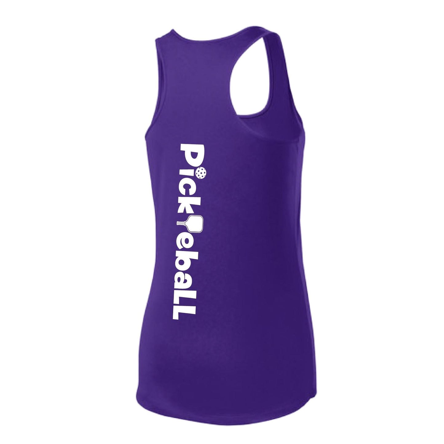Pickleball Horizontal (Customizable) | Women's Racerback Pickleball Tank | 100% Polyester