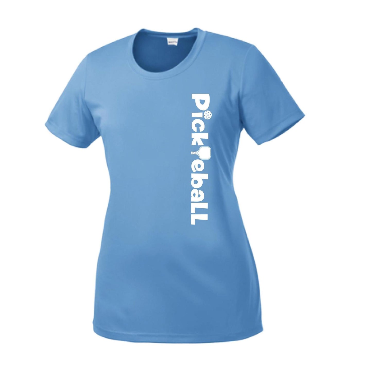 Pickleball Horizontal (Customizable) | Women’s Short Sleeve Crewneck Pickleball Performance T-Shirts | 100% Polyester