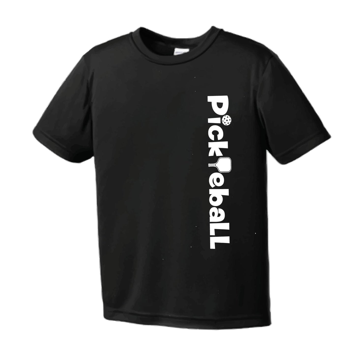 Pickleball Horizontal (Customizable) | Youth Short Sleeve Pickleball Performance T-Shirts | 100% Polyester