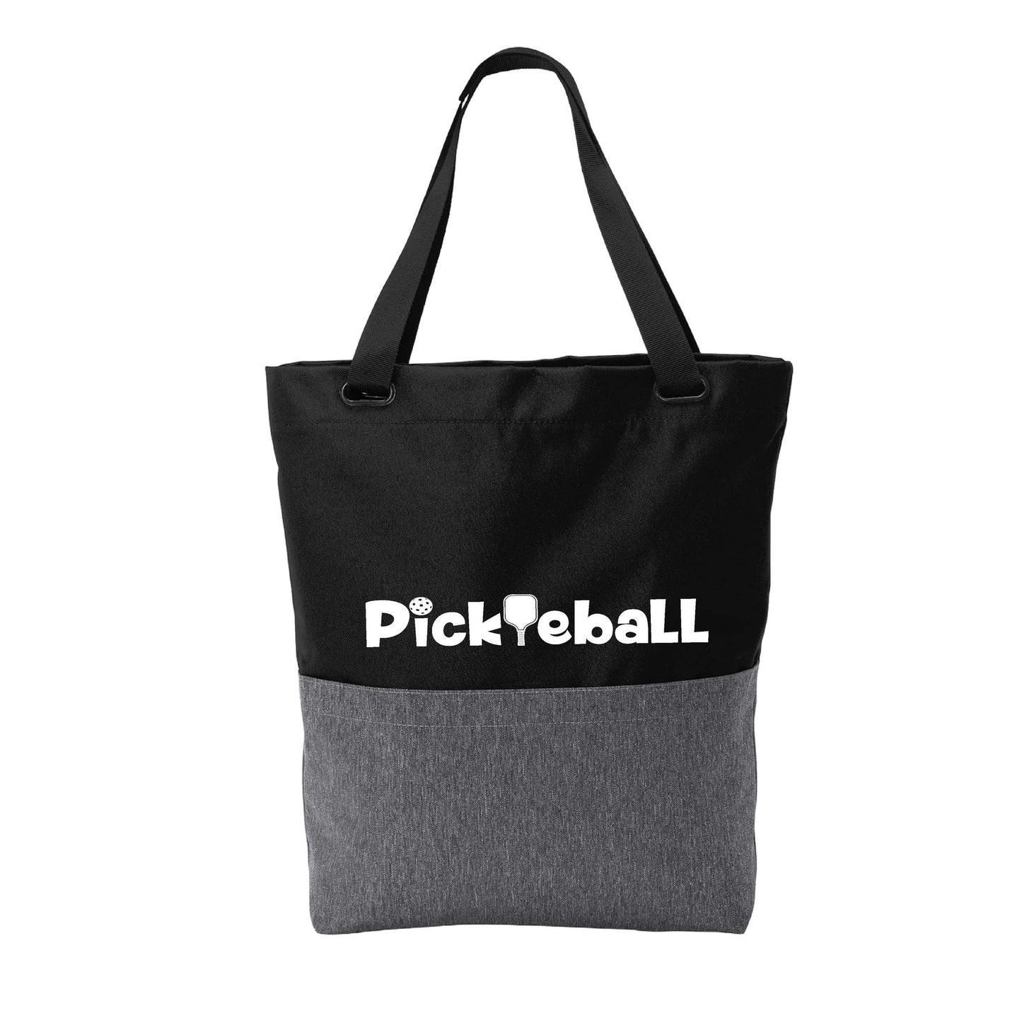 Pickleball (Horizontal) | Pickleball Sports Convertible Tote Bag | Medium Size Court Tote Bag