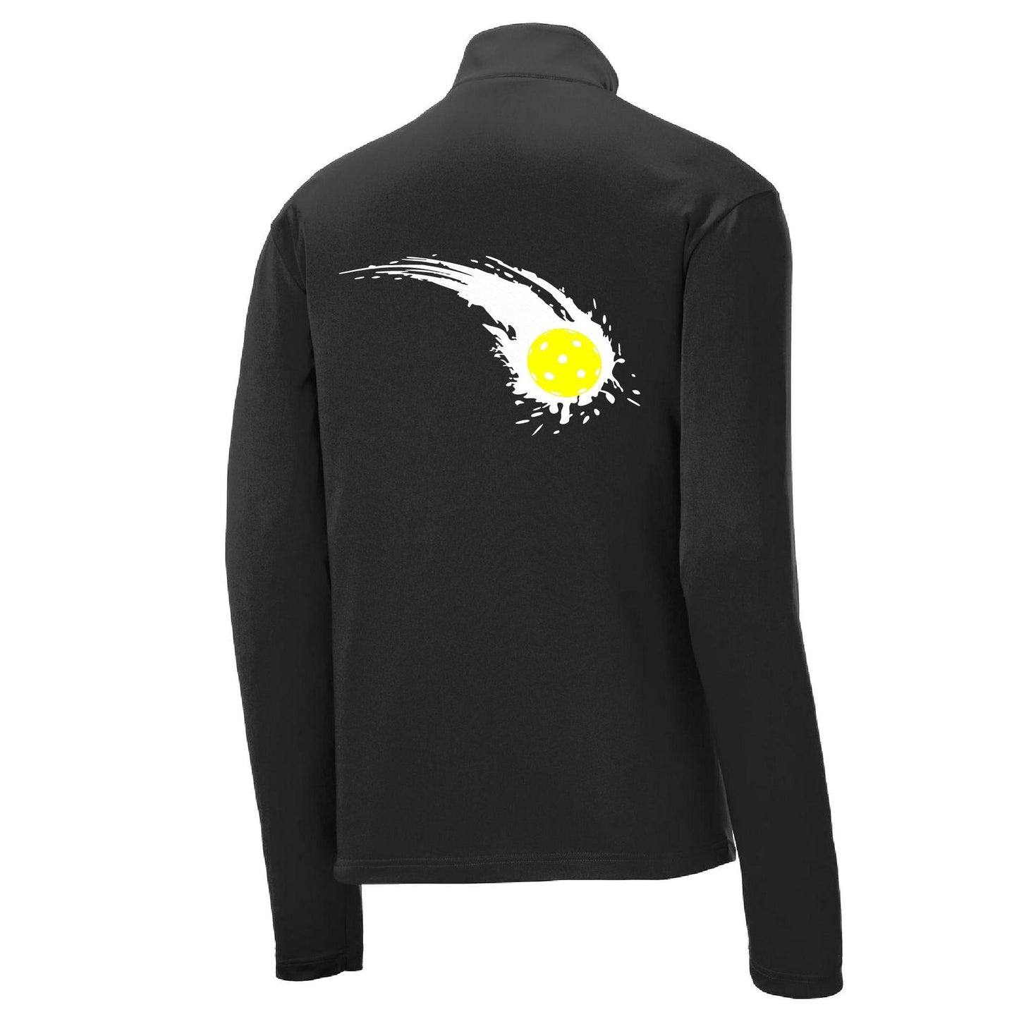 Pickleball Impact | Men's 1/4 Zip Long Sleeve Pullover Athletic Performance Shirt | 100% Polyester
