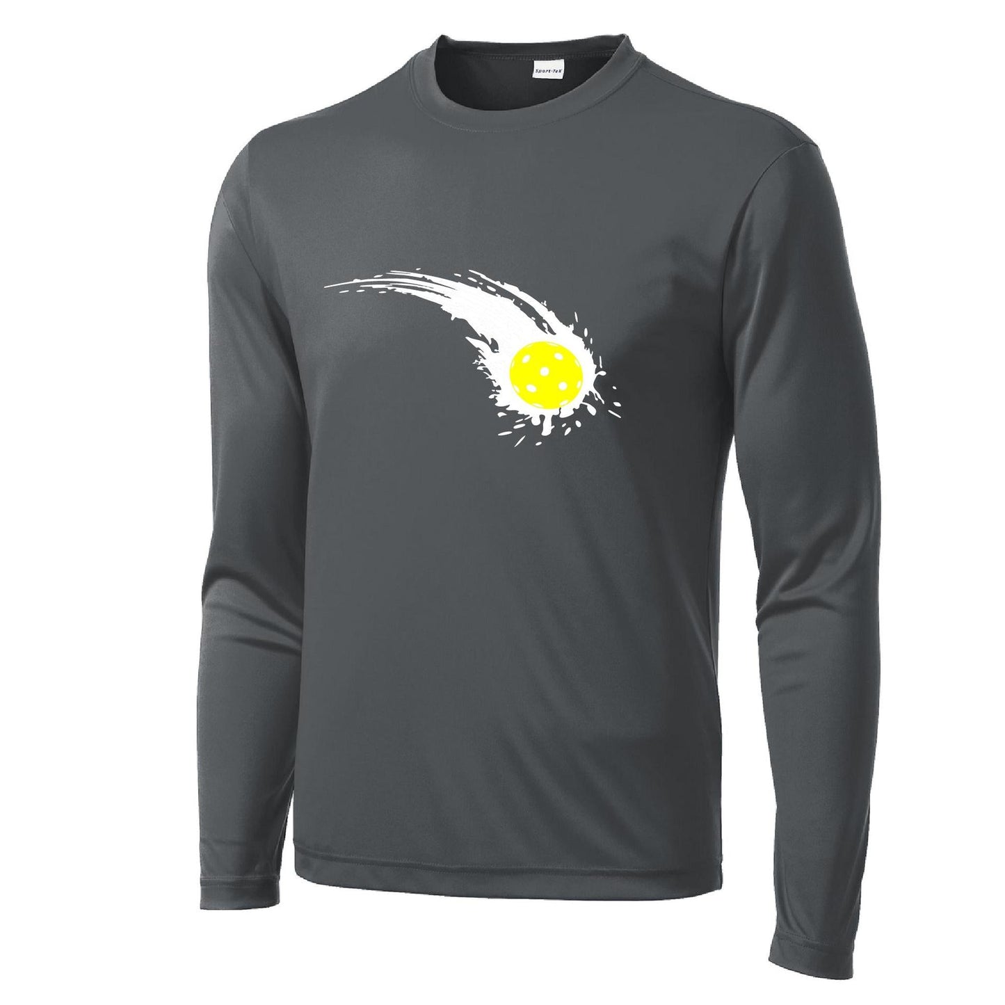 Pickleball Impact | Men’s Long Sleeve Athletic Performance T-Shirts | 100% Polyester