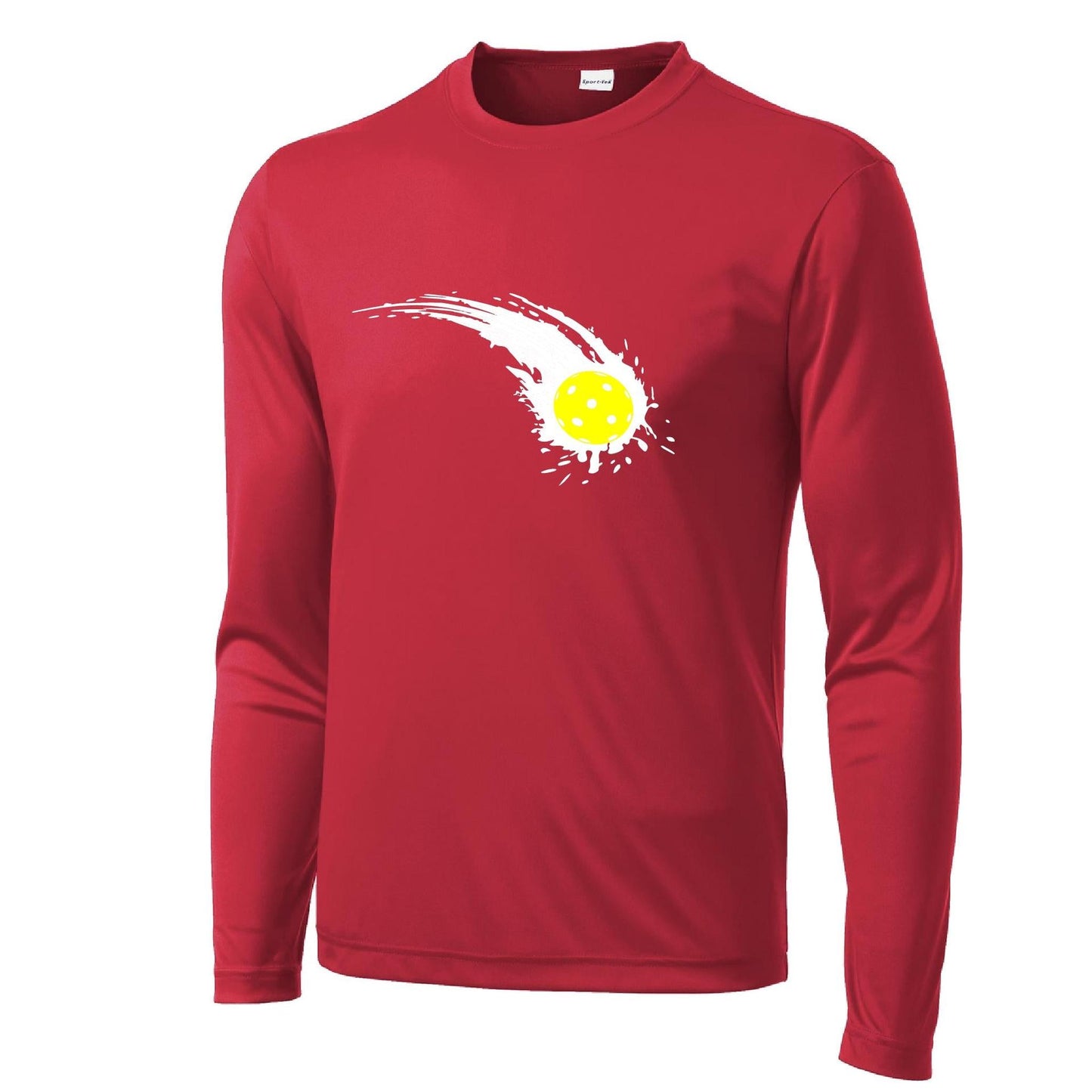 Pickleball Impact | Men’s Long Sleeve Athletic Performance T-Shirts | 100% Polyester