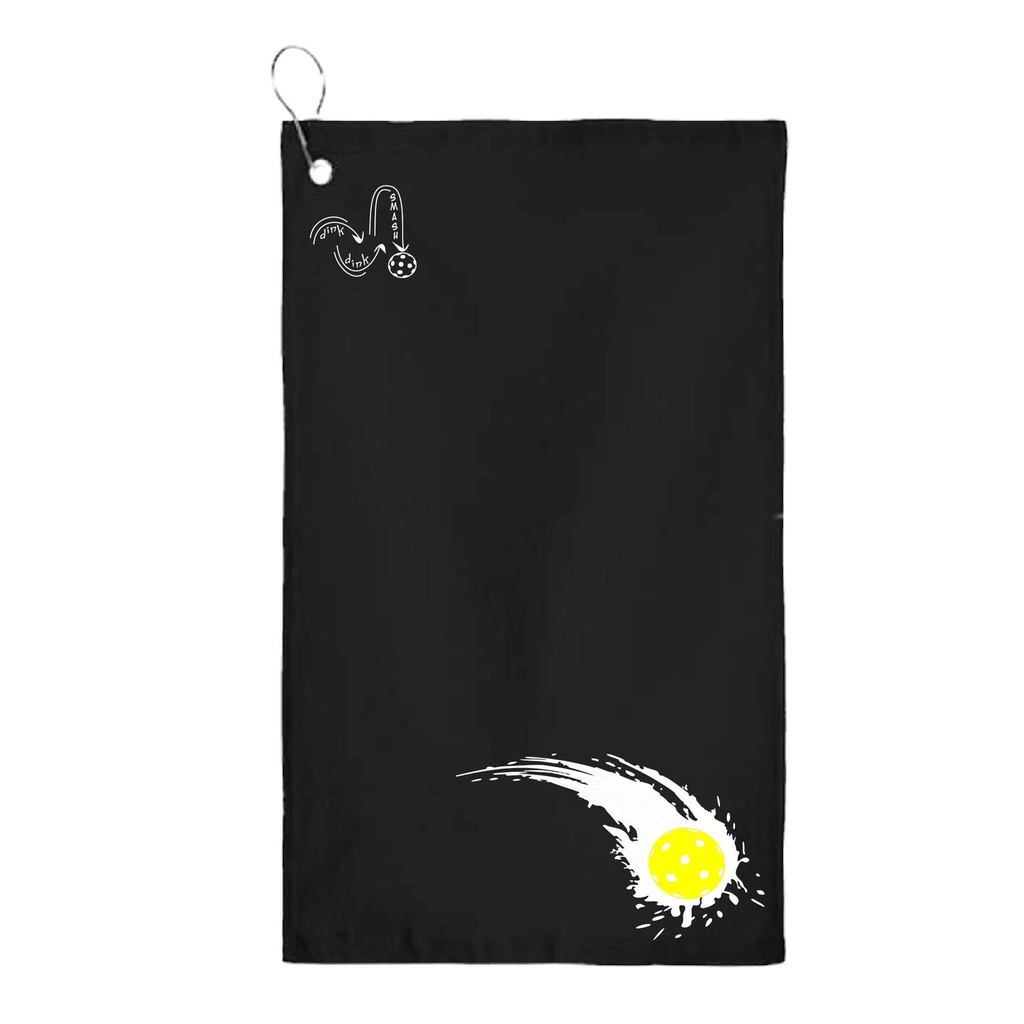 Pickleball Impact | Pickleball Court Towels | Grommeted 100% Cotton Terry Velour