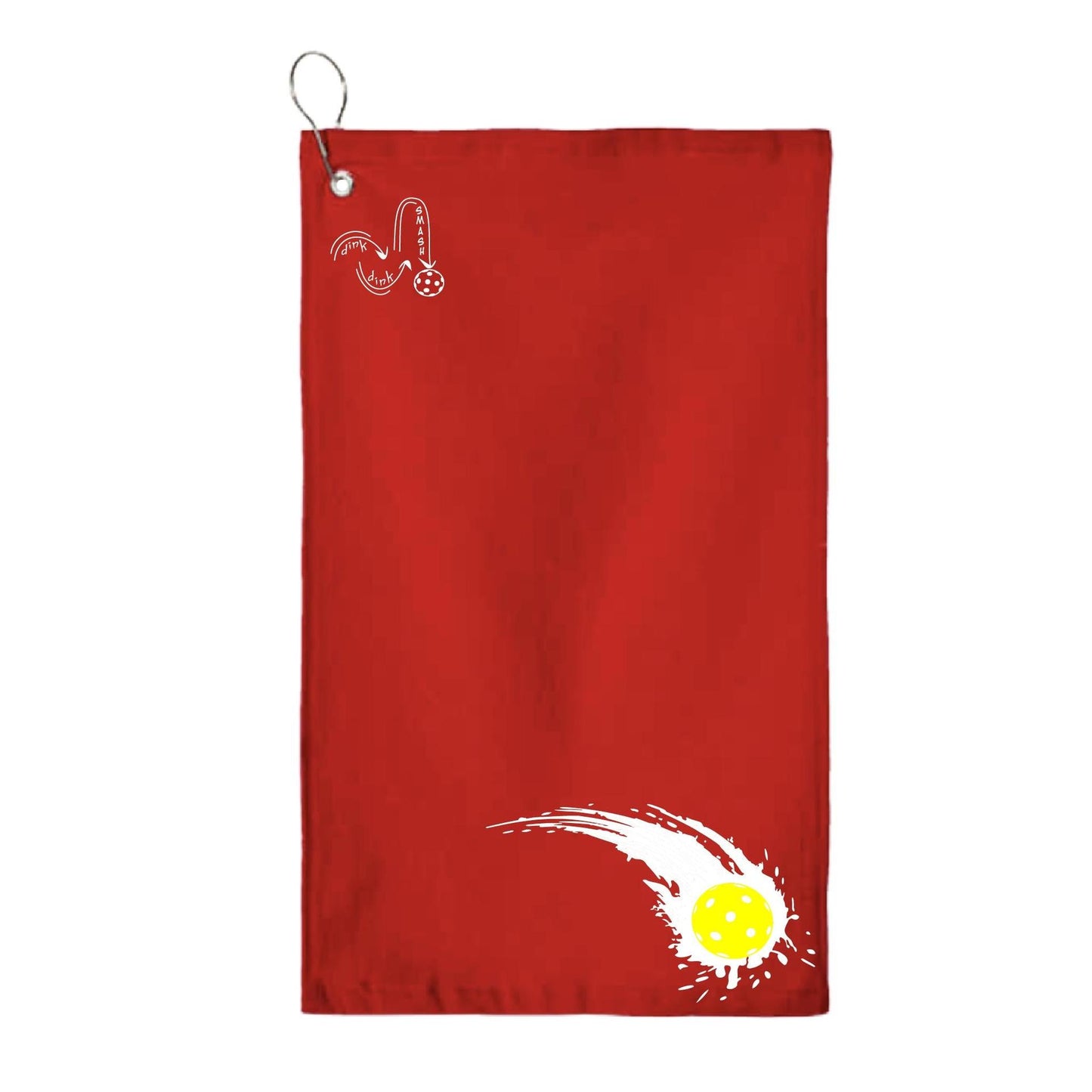 Pickleball Impact | Pickleball Court Towels | Grommeted 100% Cotton Terry Velour