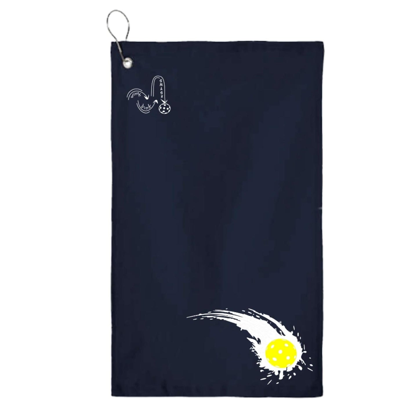 Pickleball Impact | Pickleball Court Towels | Grommeted 100% Cotton Terry Velour