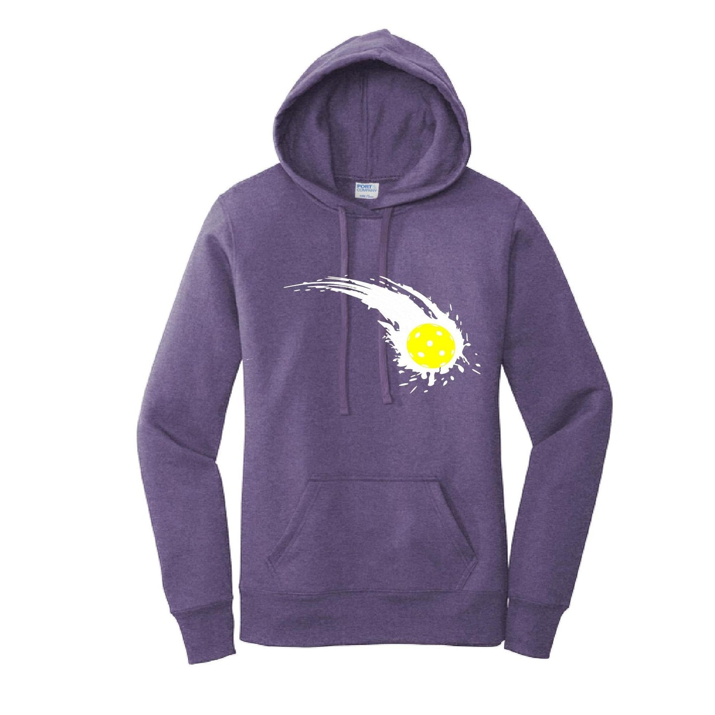 Pickleball Impact | Women’s Fitted Hoodie Pickleball Sweatshirt | 50% Cotton 50% Poly Fleece