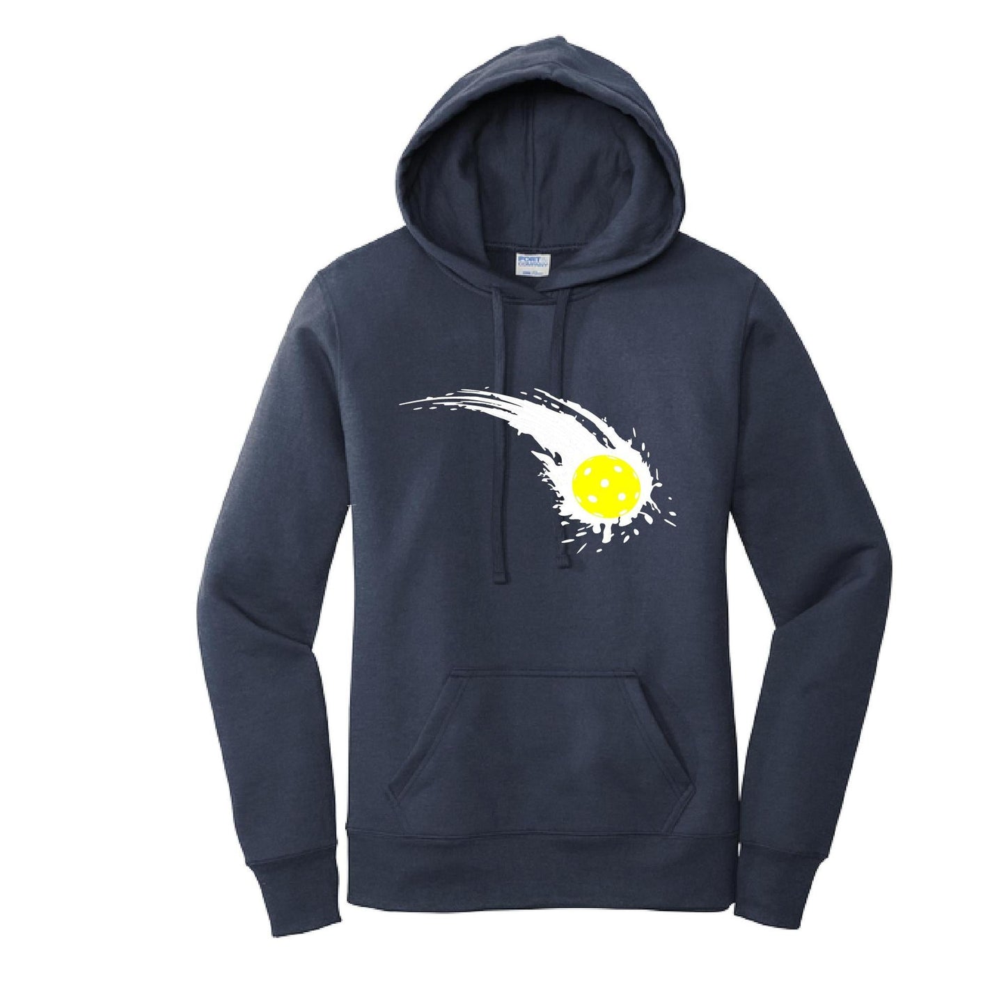 Pickleball Impact | Women’s Fitted Hoodie Pickleball Sweatshirt | 50% Cotton 50% Poly Fleece