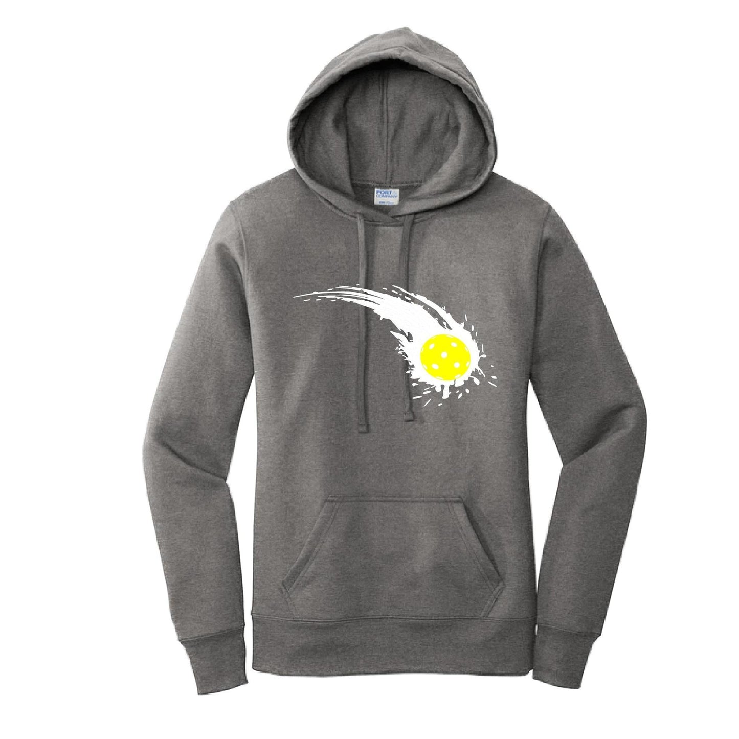 Pickleball Impact | Women’s Fitted Hoodie Pickleball Sweatshirt | 50% Cotton 50% Poly Fleece