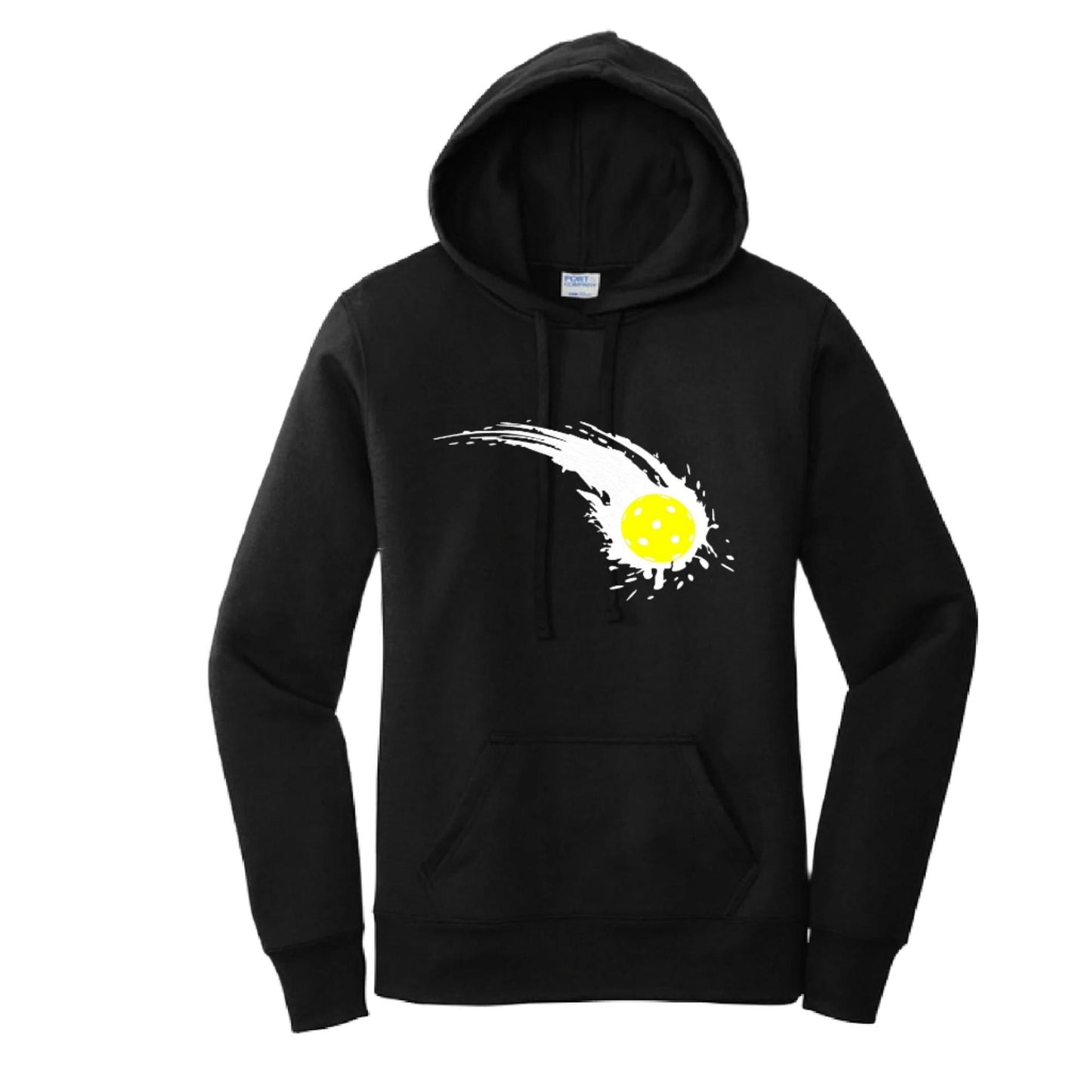 Pickleball Impact | Women’s Fitted Hoodie Pickleball Sweatshirt | 50% Cotton 50% Poly Fleece