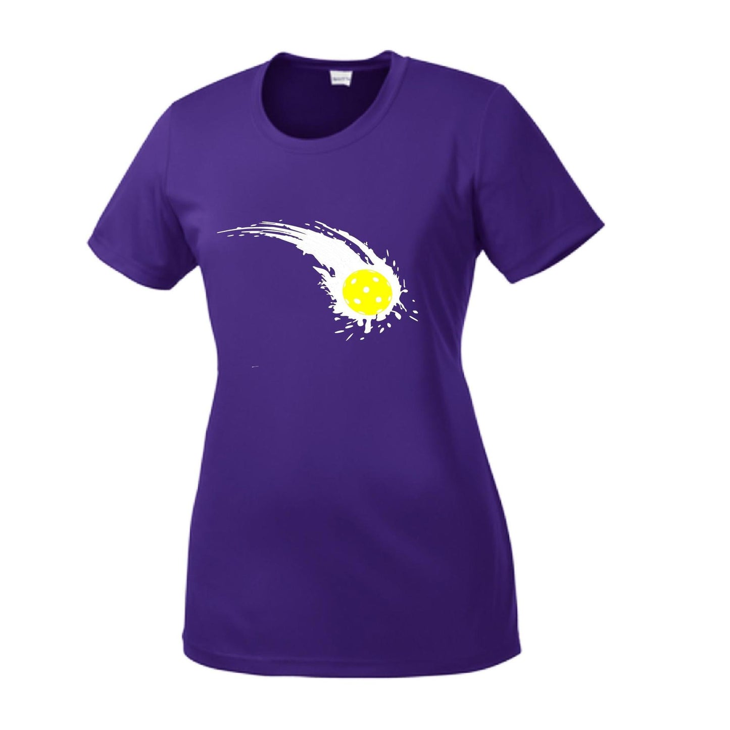 Pickleball Impact | Women’s Short Sleeve Crewneck Pickleball Performance T-Shirts | 100% Polyester