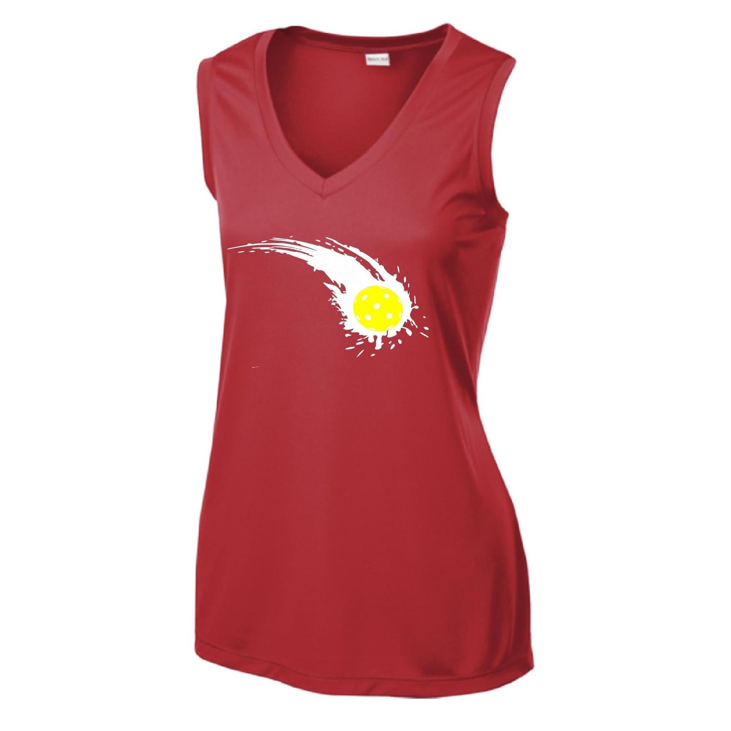 Pickleball Impact | Women’s Sleeveless Performance T-Shirt | 100% Polyester