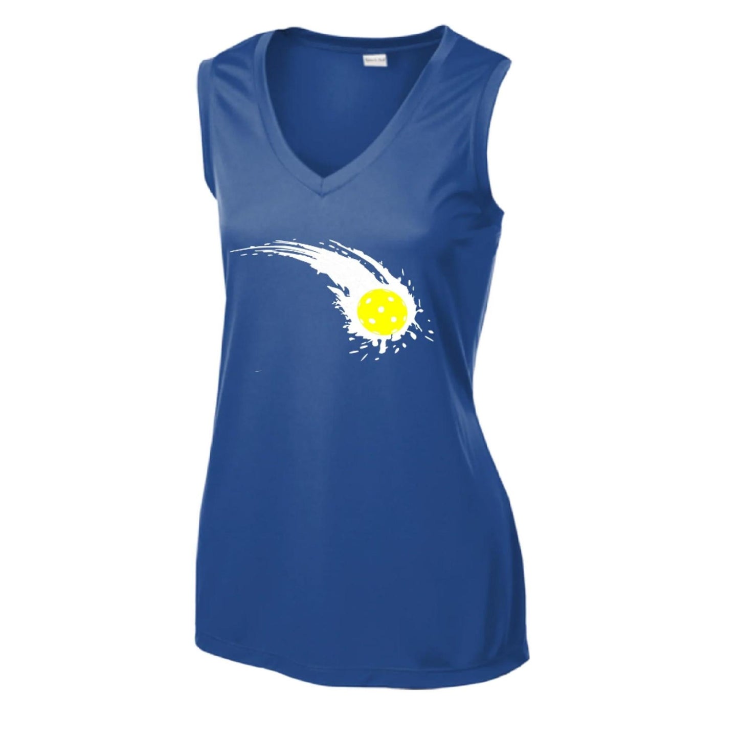 Pickleball Impact | Women’s Sleeveless Performance T-Shirt | 100% Polyester