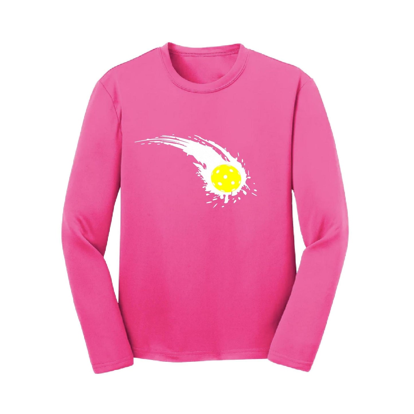 Pickleball Impact | Youth Long Sleeve Pickleball Performance T-Shirts | 100% Polyester