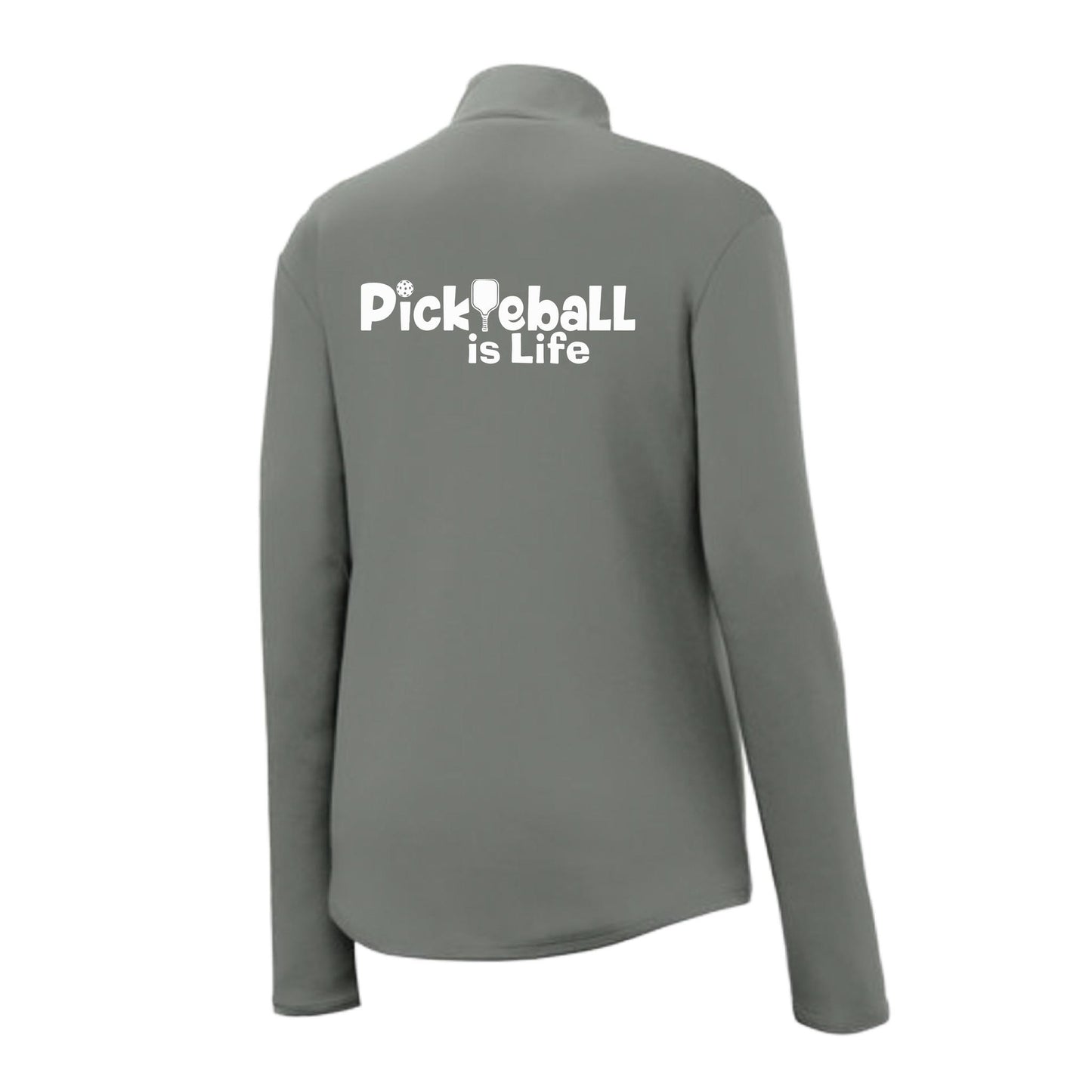 Pickleball Is LIfe | Women's 1/4 Zip Pullover Athletic Performance Shirt | 100% Polyester