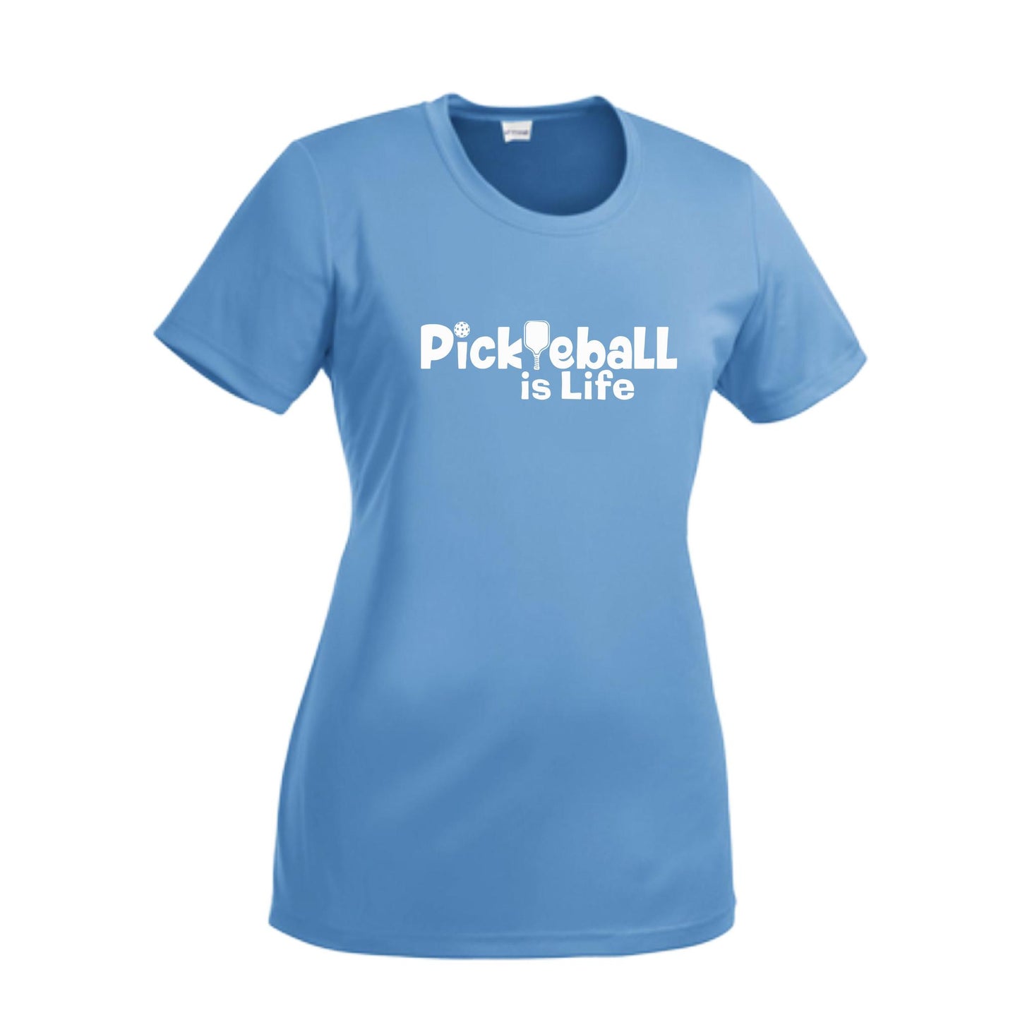 Pickleball Is LIfe | Women’s Short Sleeve Crewneck Pickleball Performance T-Shirts | 100% Polyester
