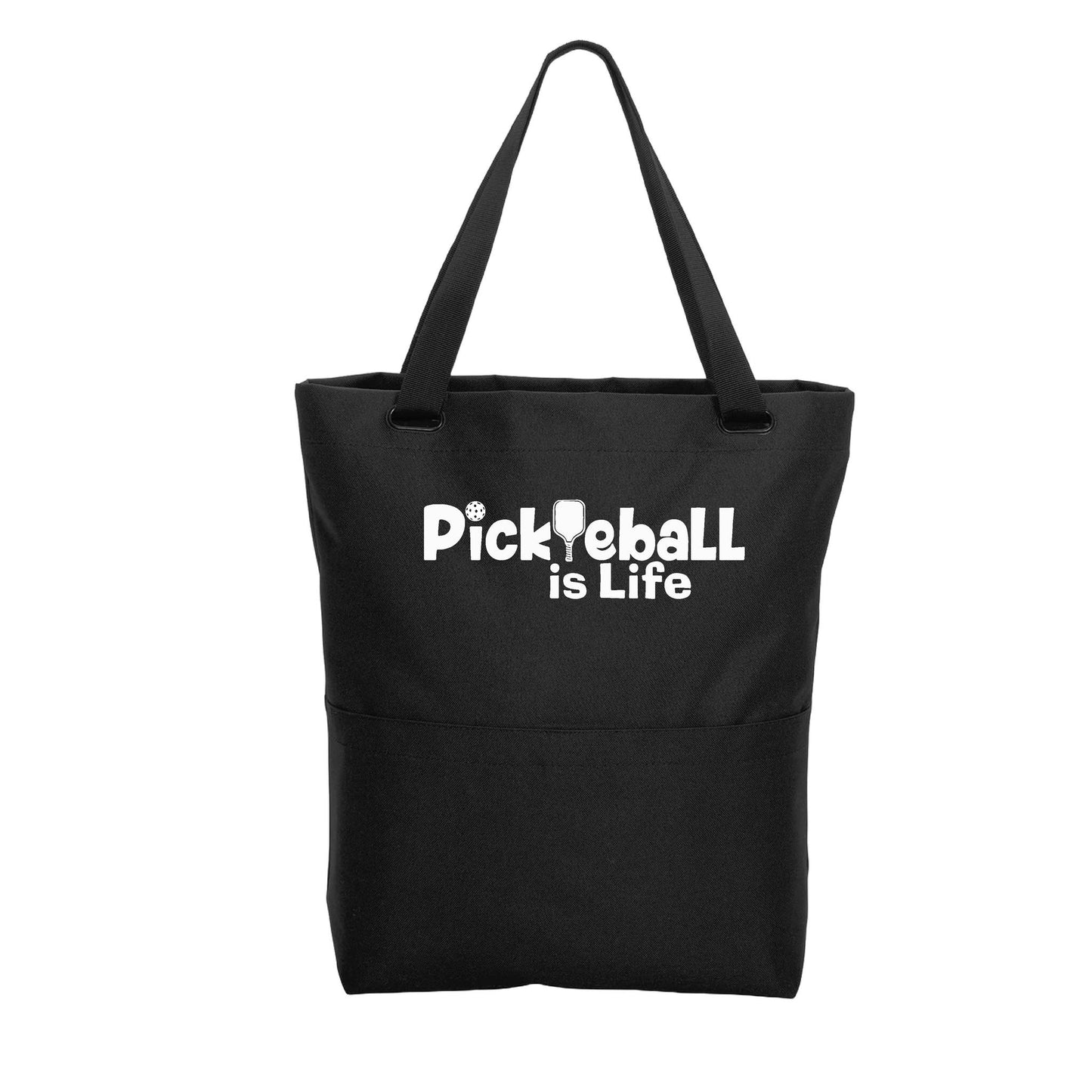 Pickleball Is Life | Pickleball Sports Convertible Tote Bag | Medium Size Court Tote Bag