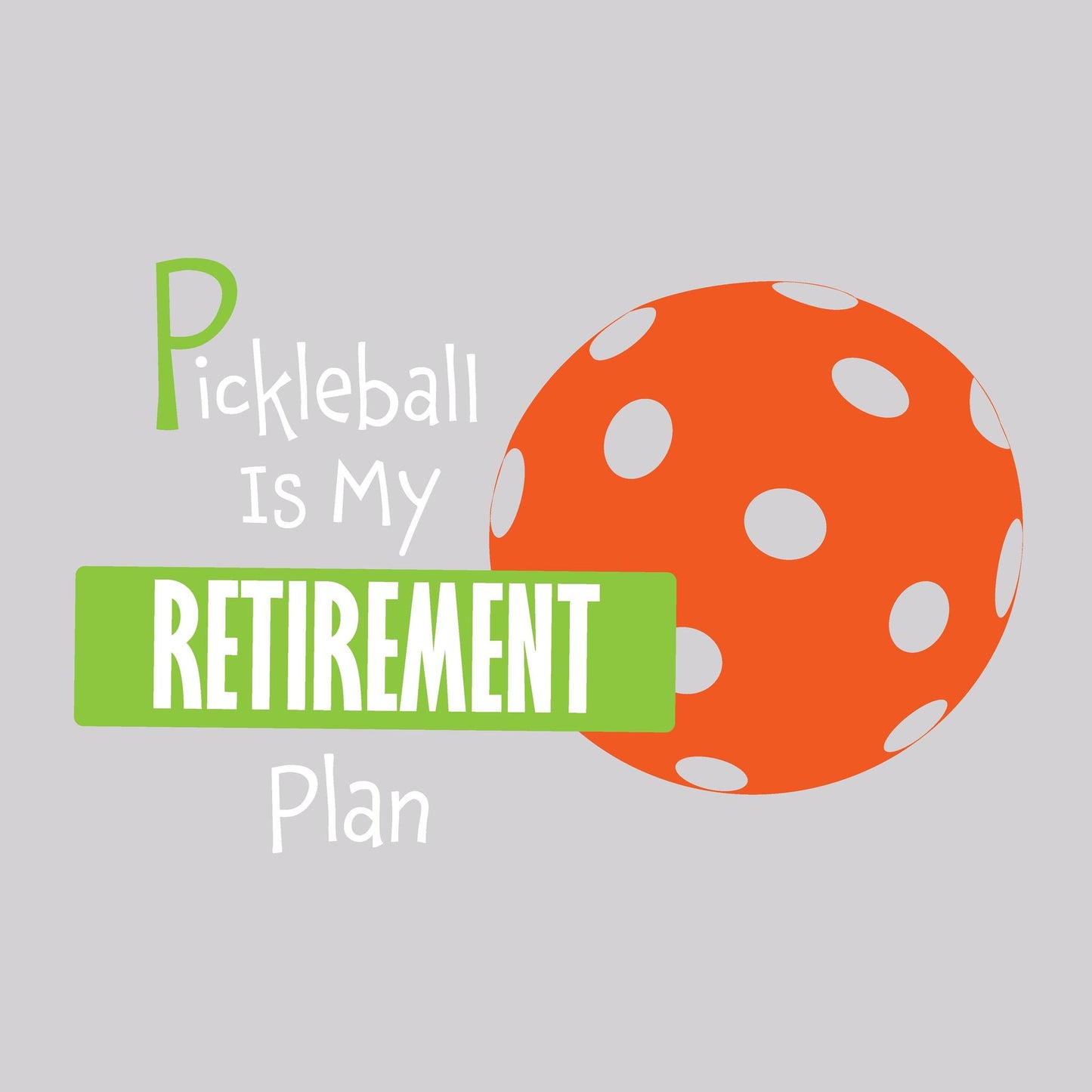 Pickleball Is My Retirement Plan | Clearance Men's Long Sleeve Athletic Performance T-Shirt | 100% Polyester