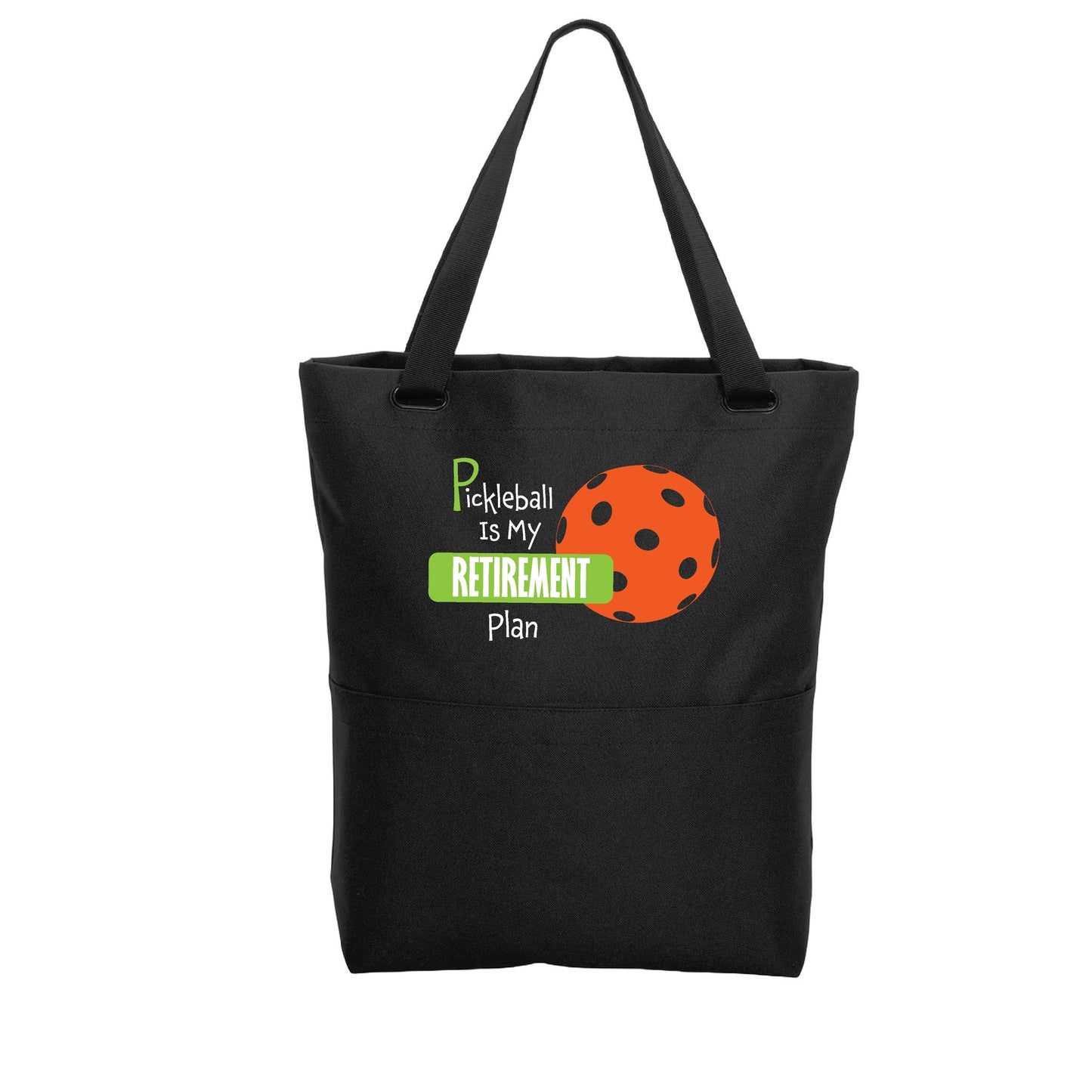 Pickleball Is My Retirement Plan | Pickleball Sports Convertible Tote Bag | Medium Size Court Tote Bag
