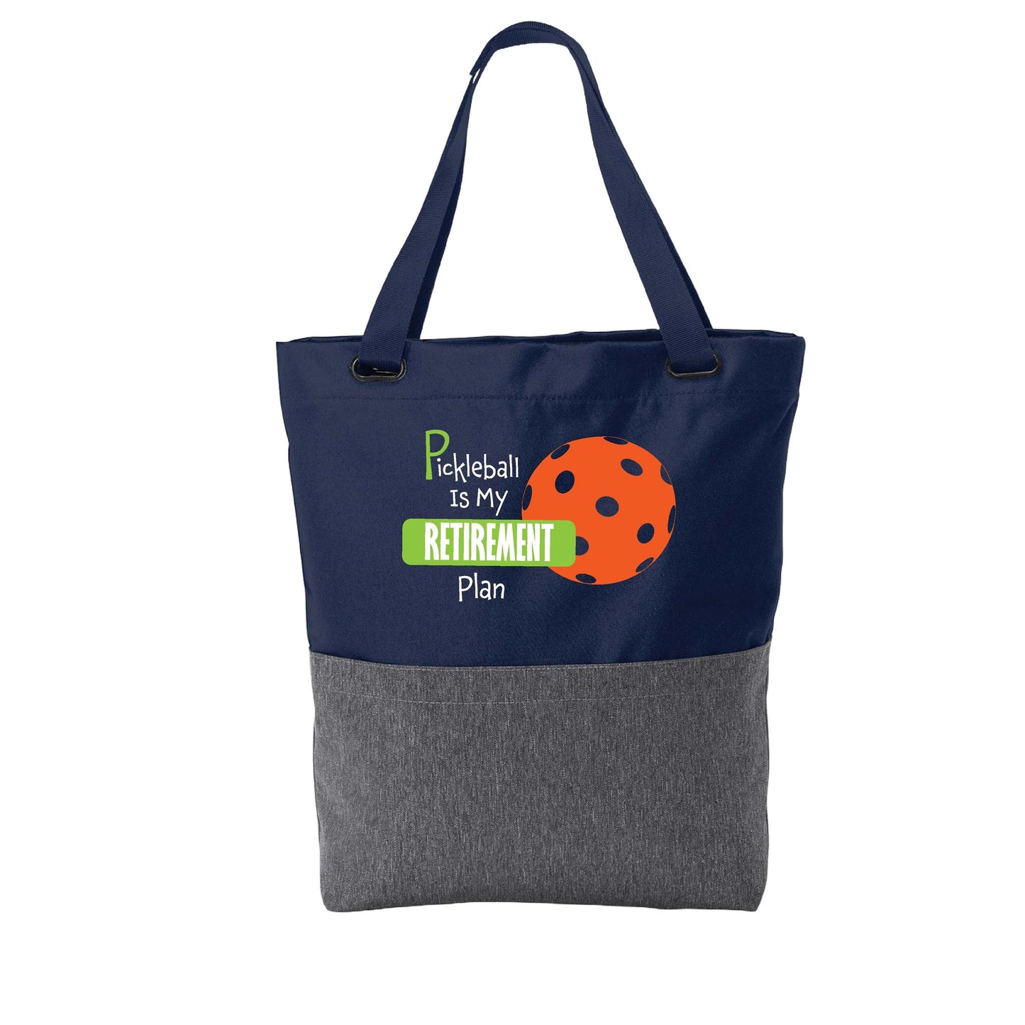 Pickleball Is My Retirement Plan | Pickleball Sports Convertible Tote Bag | Medium Size Court Tote Bag