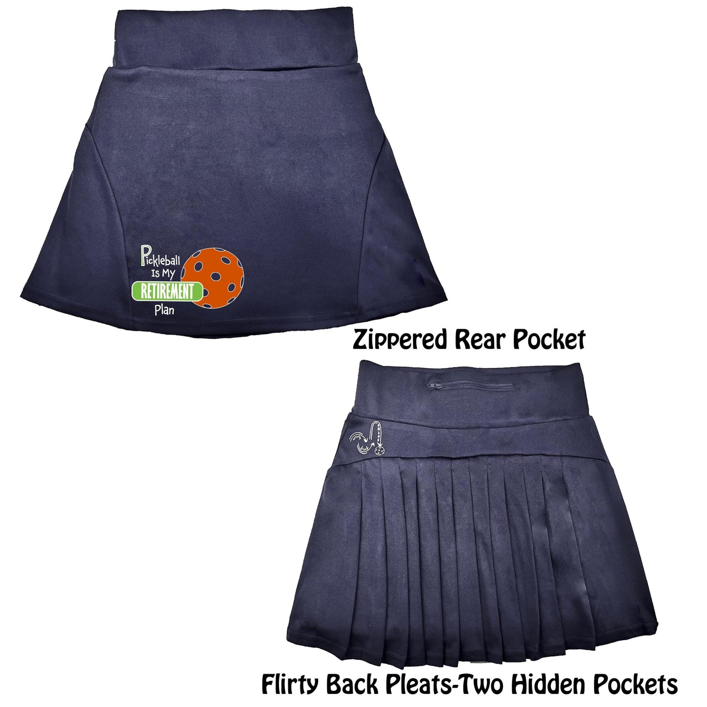 Pickleball Is My Retirement Plan | Women's Flirty Pickleball Skort