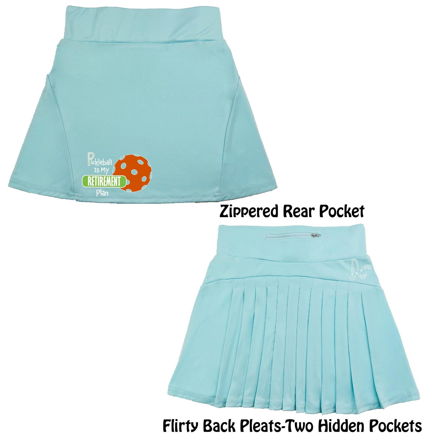 Pickleball Is My Retirement Plan | Women's Flirty Pickleball Skort