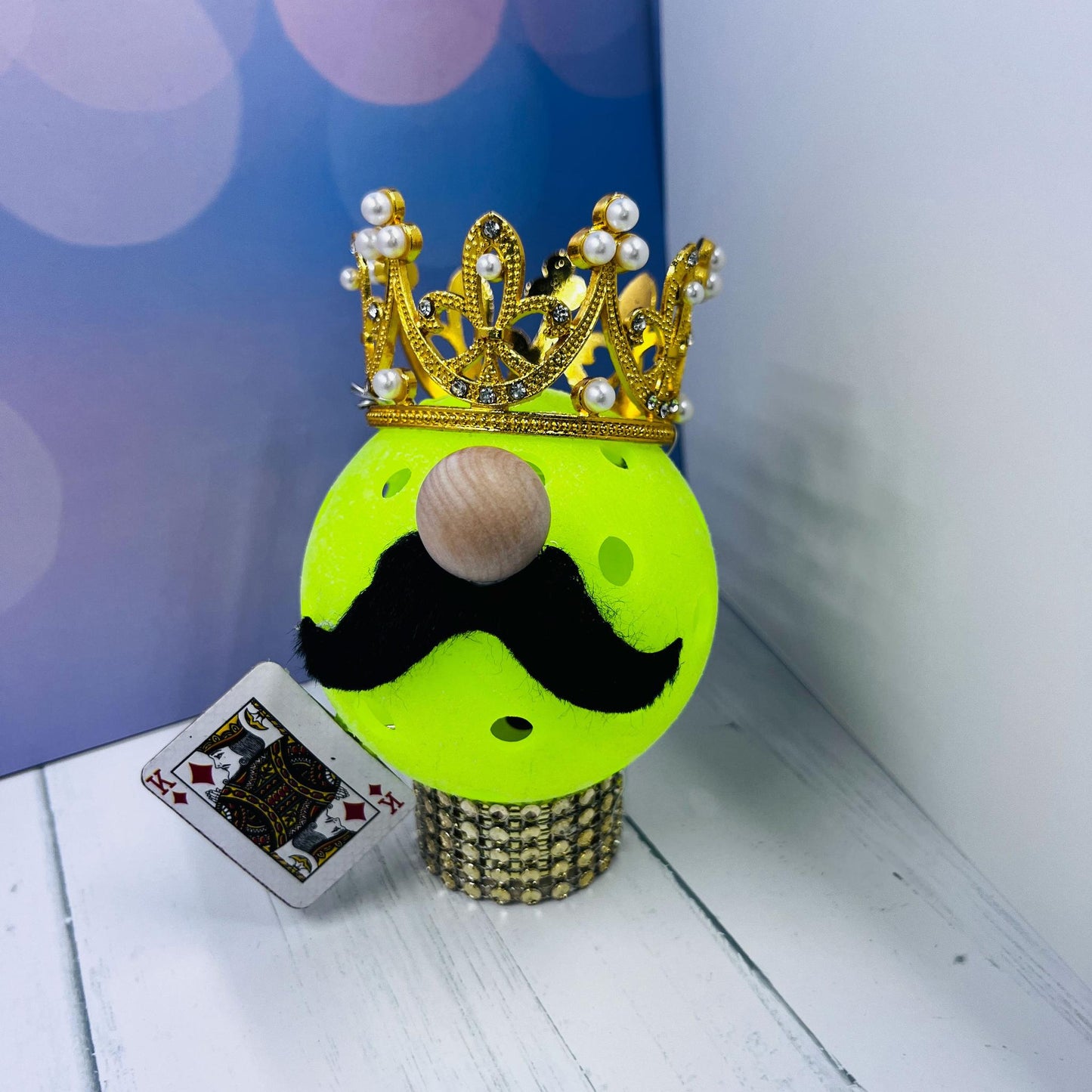 Pickleball King Or Pickleball Queen Gnome | Pickleball Gnomes | Fun Pickleball Gifts