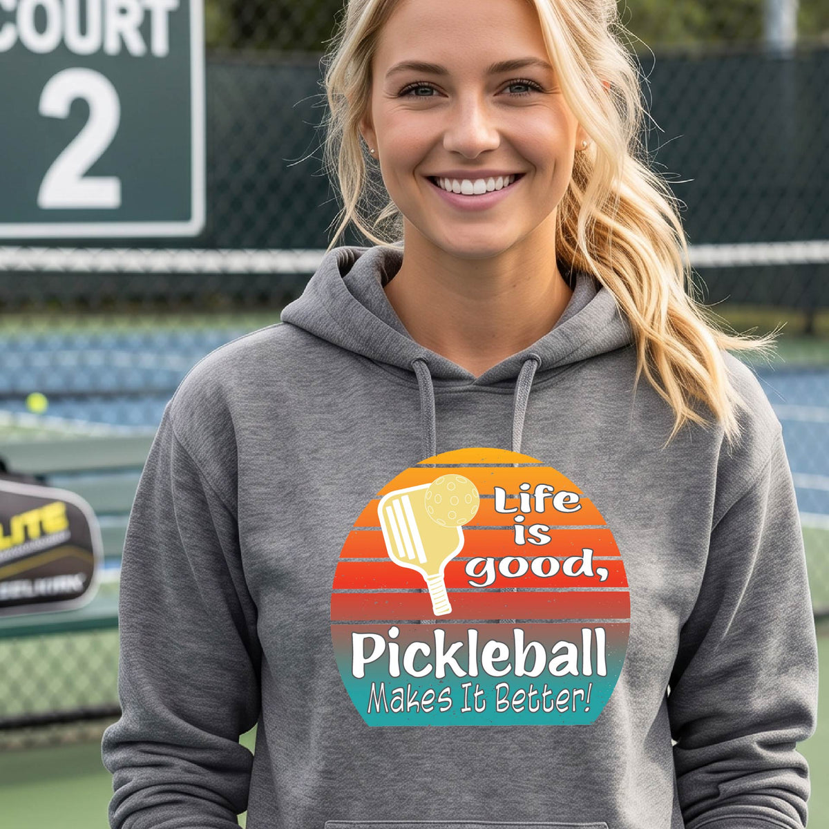 Women’s Pickleball Fitted Hoodie – Fun Gift for Pickleball Players