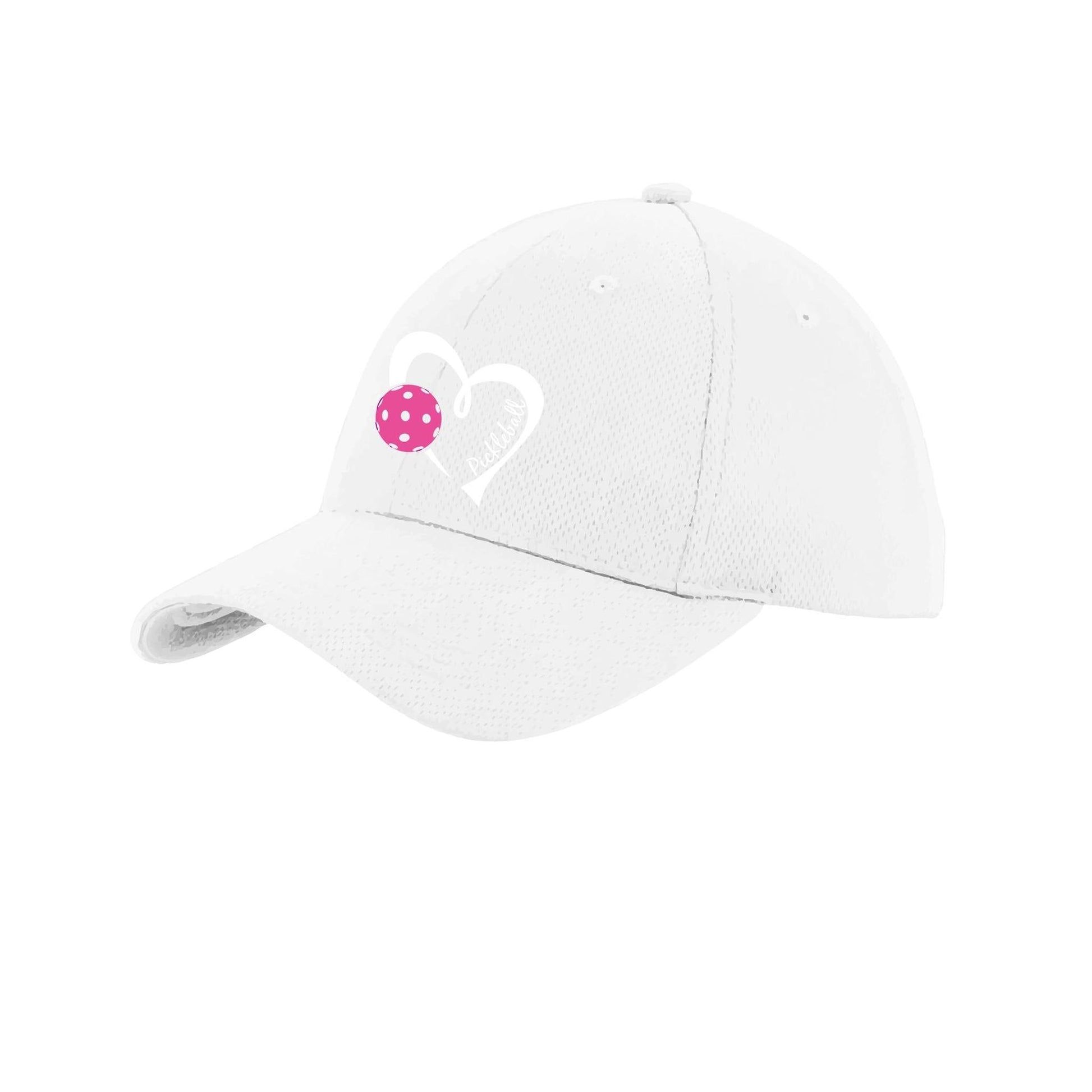 Pickleball Love (Pink) Customizable | Pickleball Hat | Moisture-Wicking 100% Polyester