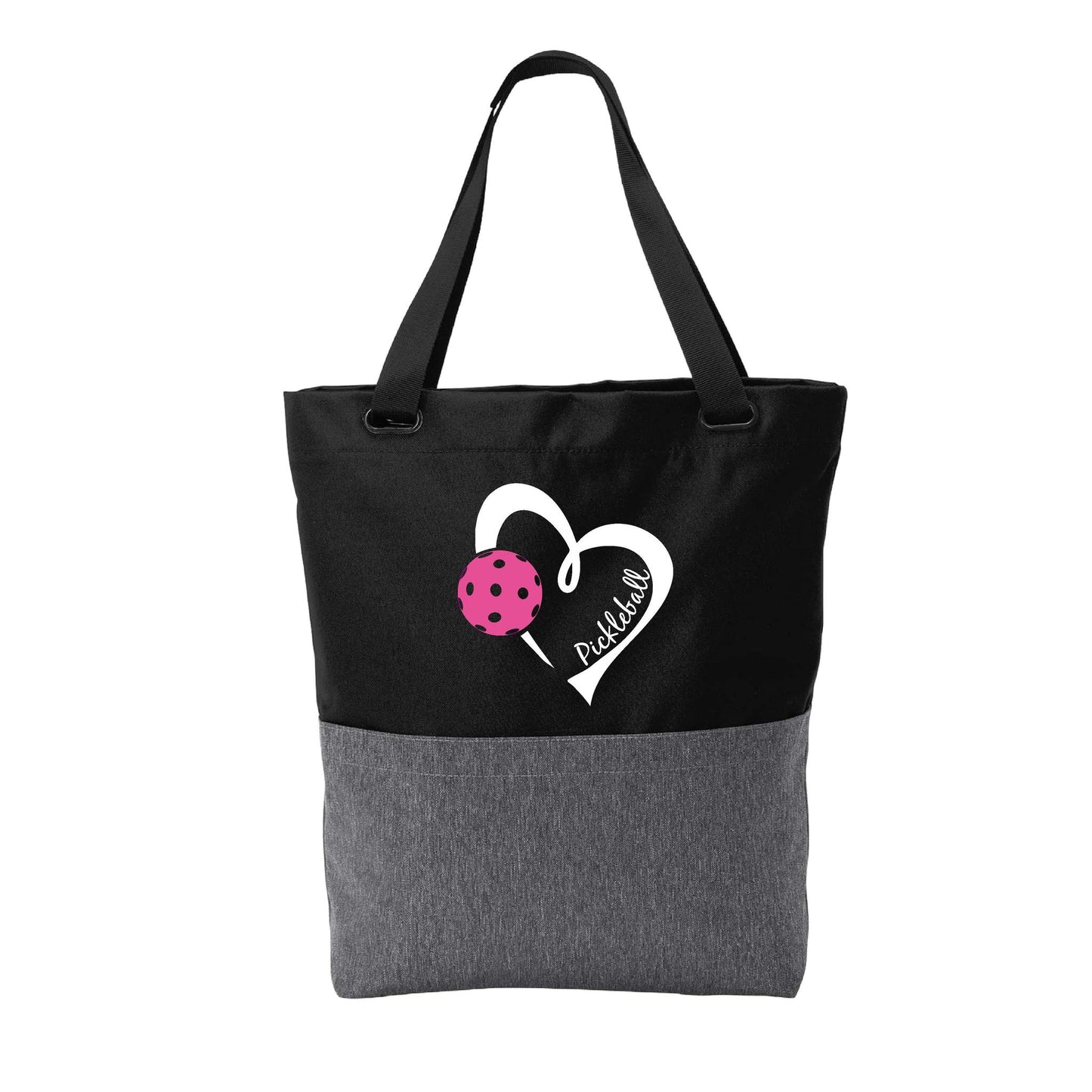 Pickleball Love (Pink Or Purple) | Pickleball Sports Convertible Tote Bag | Medium Size Court Tote Bag