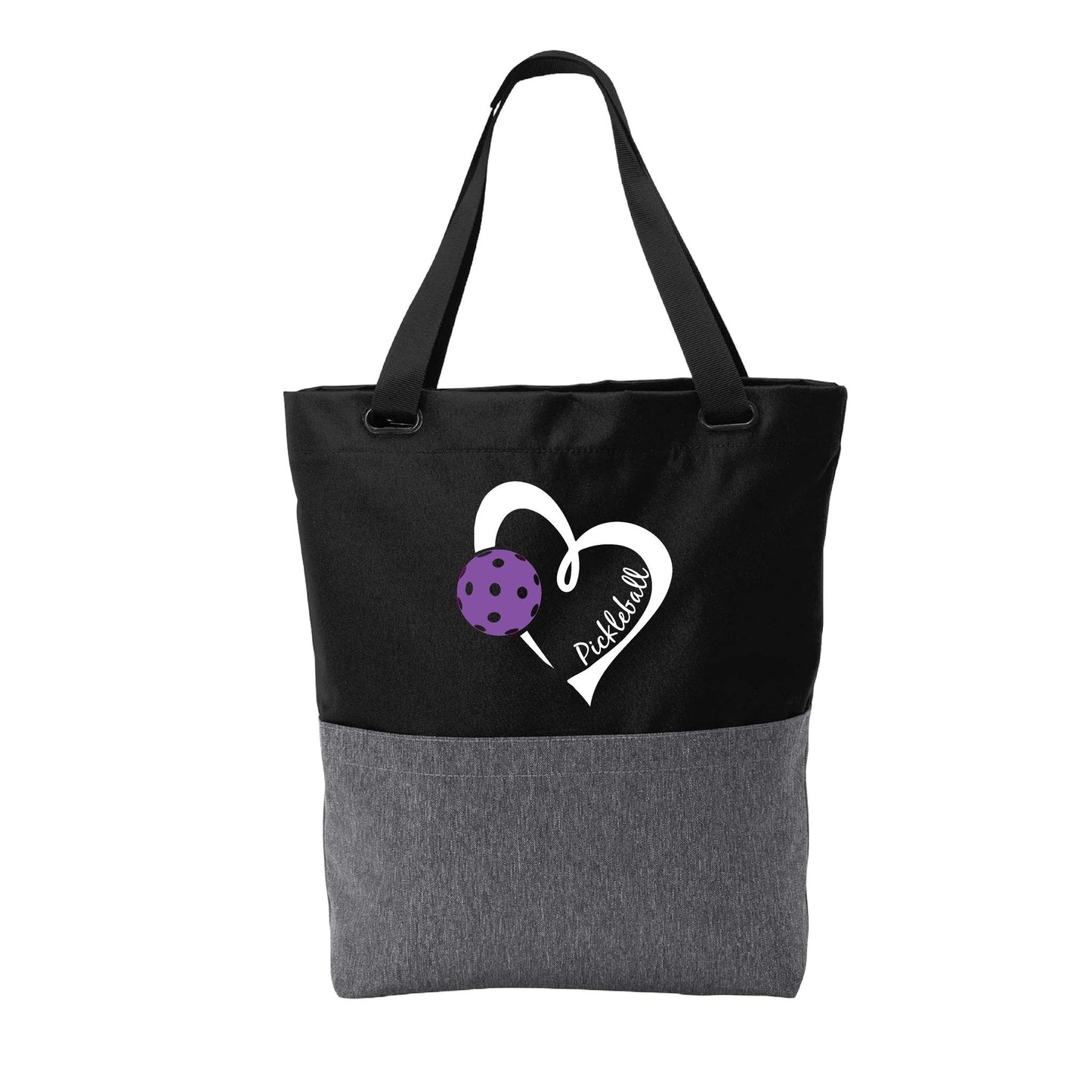 Pickleball Love (Pink Or Purple) | Pickleball Sports Convertible Tote Bag | Medium Size Court Tote Bag