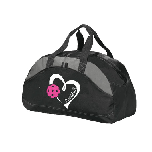 Pickleball Love (Pink) | Pickleball Sports Duffel | Medium Size Court Bag