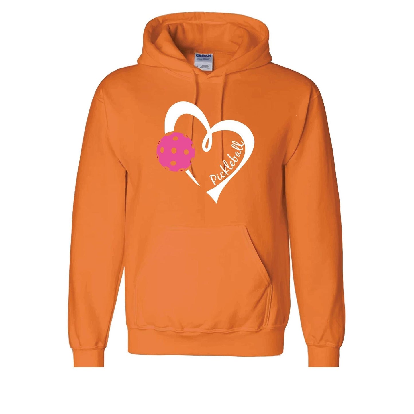 Pickleball Love (Pink) | Unisex Hoodie Pickleball Sweatshirt | 50% Cotton 50% Polyester