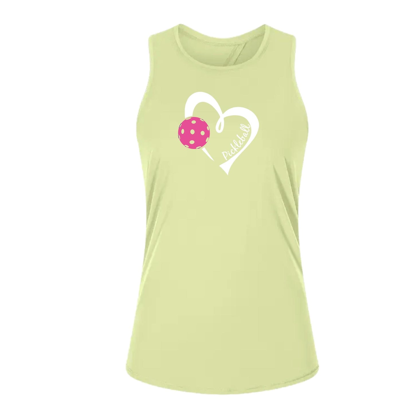 Pickleball Love (Pink)| Women's Split Back or Tied Back Pickleball Performance Tank | 80/20 Nylon Spandex Mix