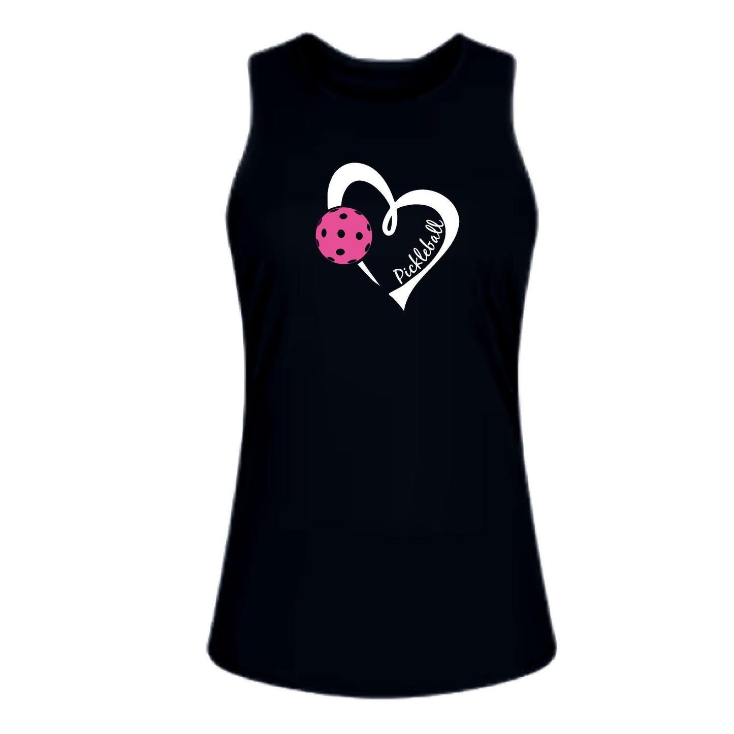 Pickleball Love (Pink)| Women's Split Back or Tied Back Pickleball Performance Tank | 80/20 Nylon Spandex Mix