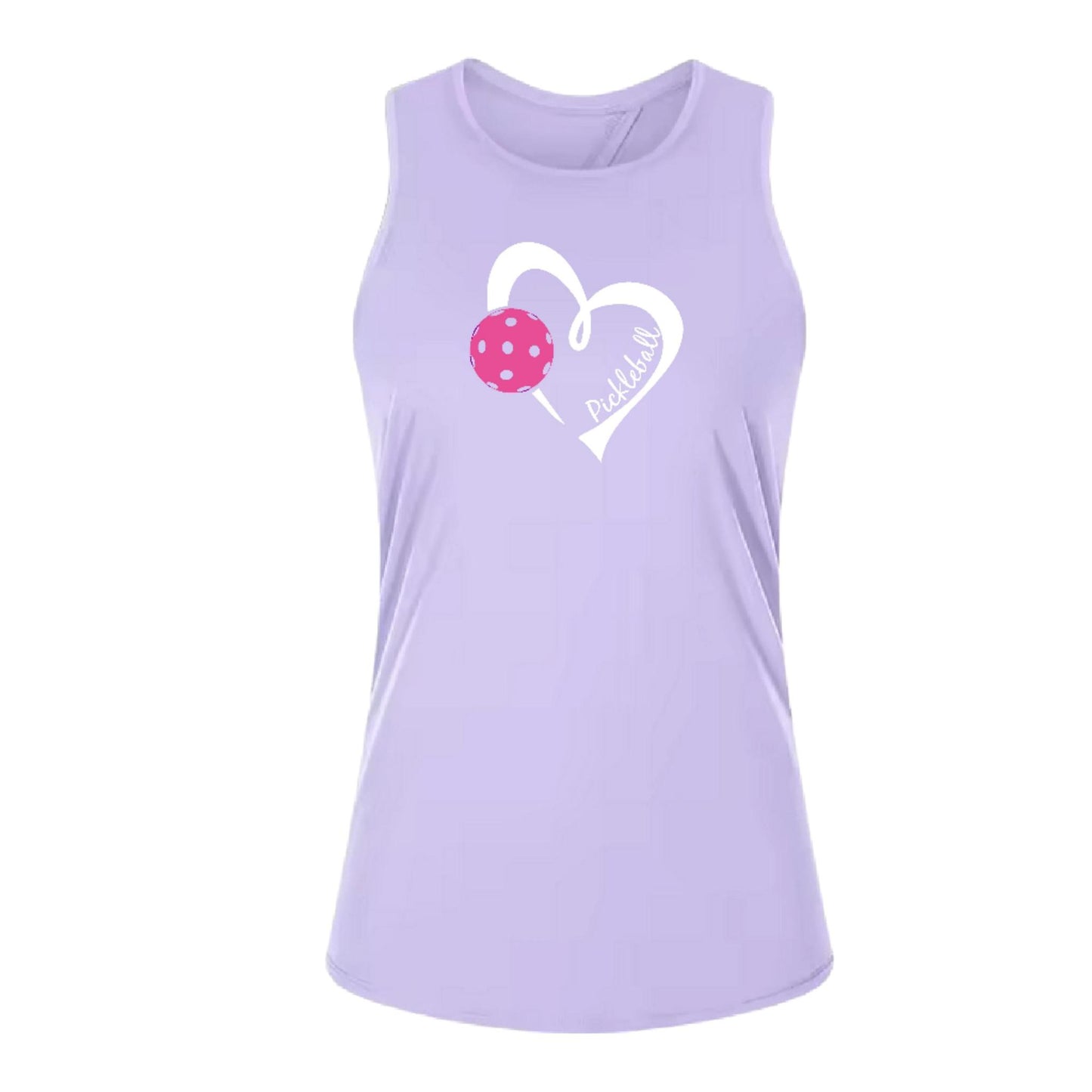 Pickleball Love (Pink)| Women's Split Back or Tied Back Pickleball Performance Tank | 80/20 Nylon Spandex Mix