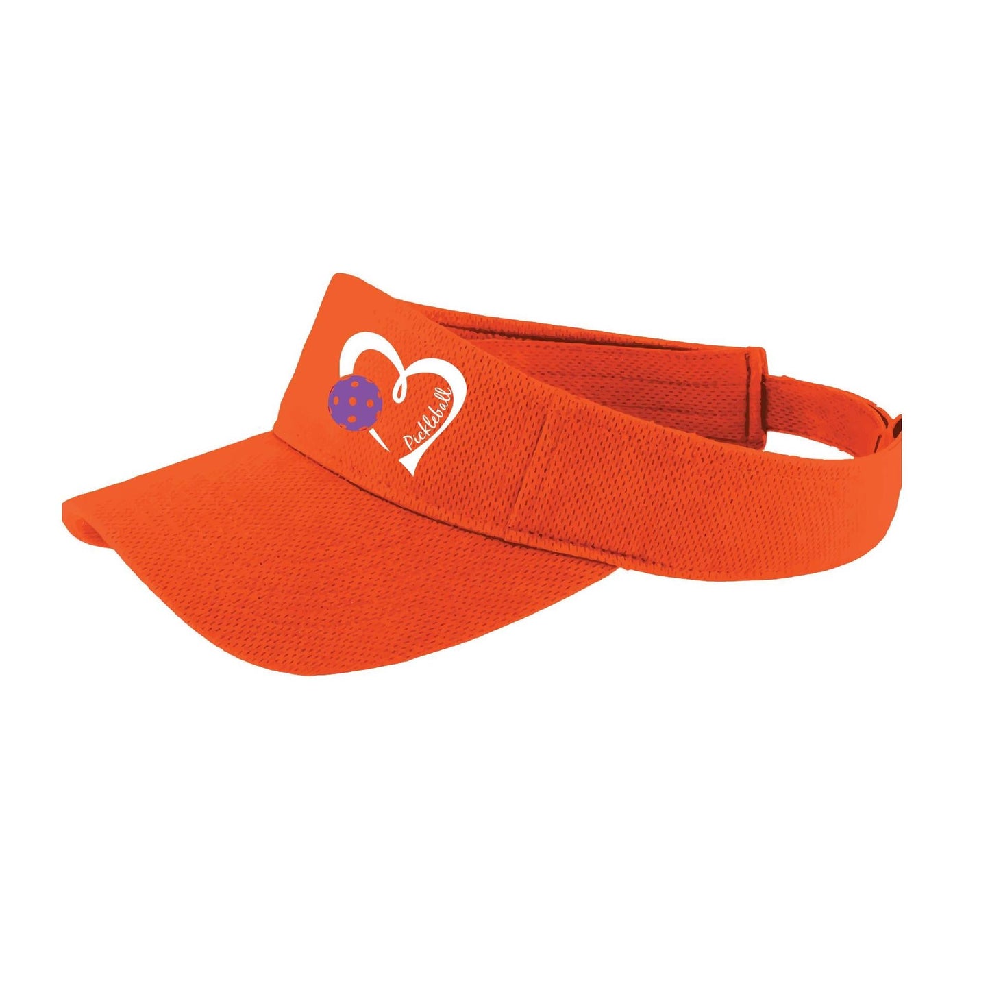 Pickleball Love (Purple) | Clearance Pickleball Visors | Moisture Wicking 100% Polyester
