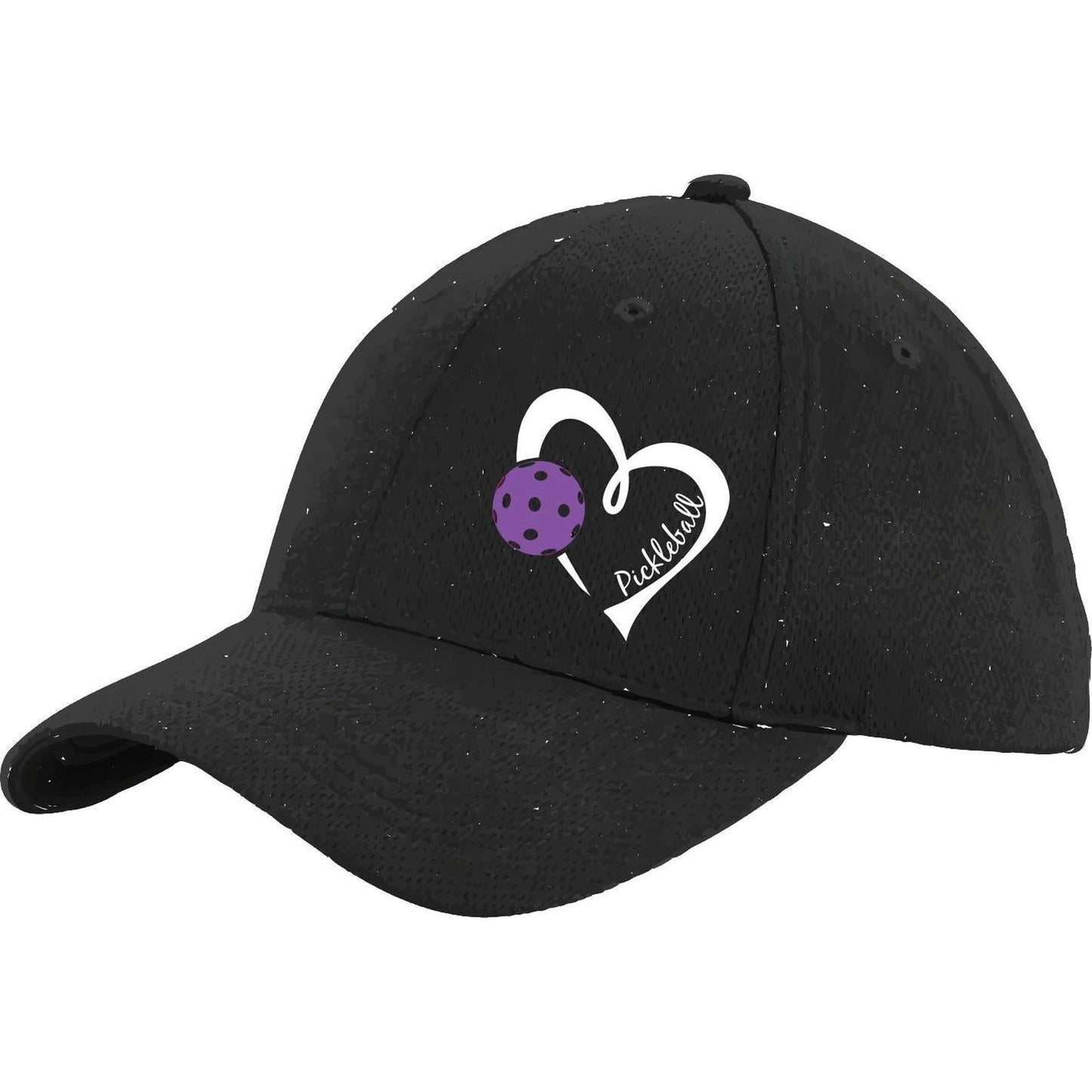 Pickleball Love (Purple) Customizable | Pickleball Hat | Moisture-Wicking 100% Polyester