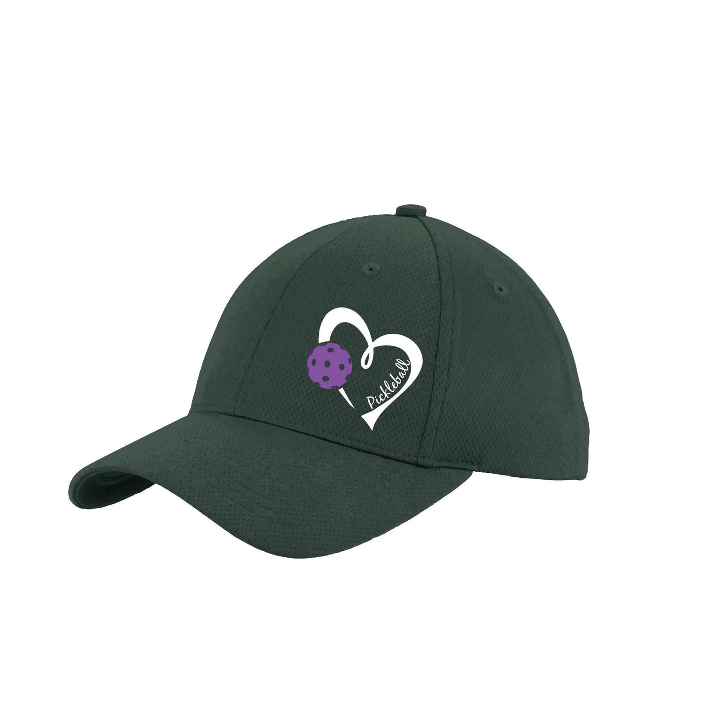 Pickleball Love (Purple) Customizable | Pickleball Hat | Moisture-Wicking 100% Polyester
