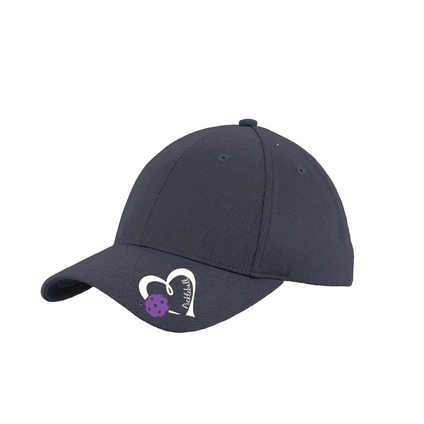 Pickleball Love (Purple) Customizable | Pickleball Hat | Moisture-Wicking 100% Polyester
