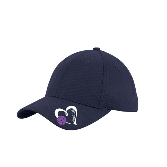 Pickleball Love (Purple) Customizable | Pickleball Hat | Moisture-Wicking 100% Polyester