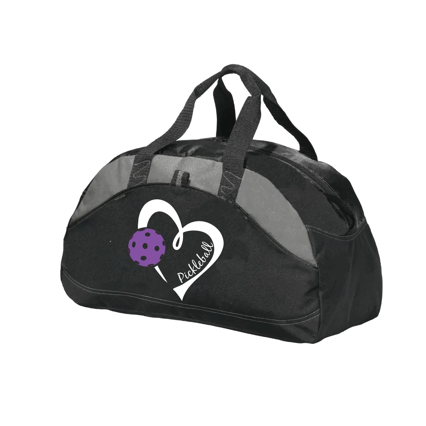 Pickleball Love (Purple) | Pickleball Sports Duffel | Medium Size Court Bag