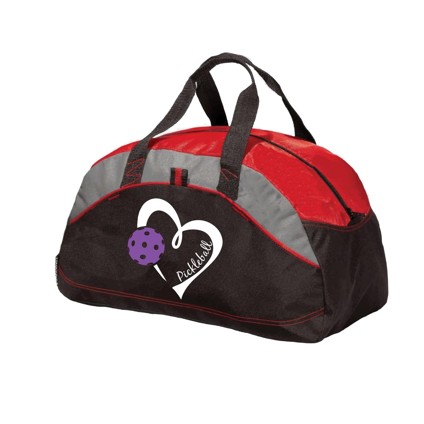 Pickleball Love (Purple) | Pickleball Sports Duffel | Medium Size Court Bag