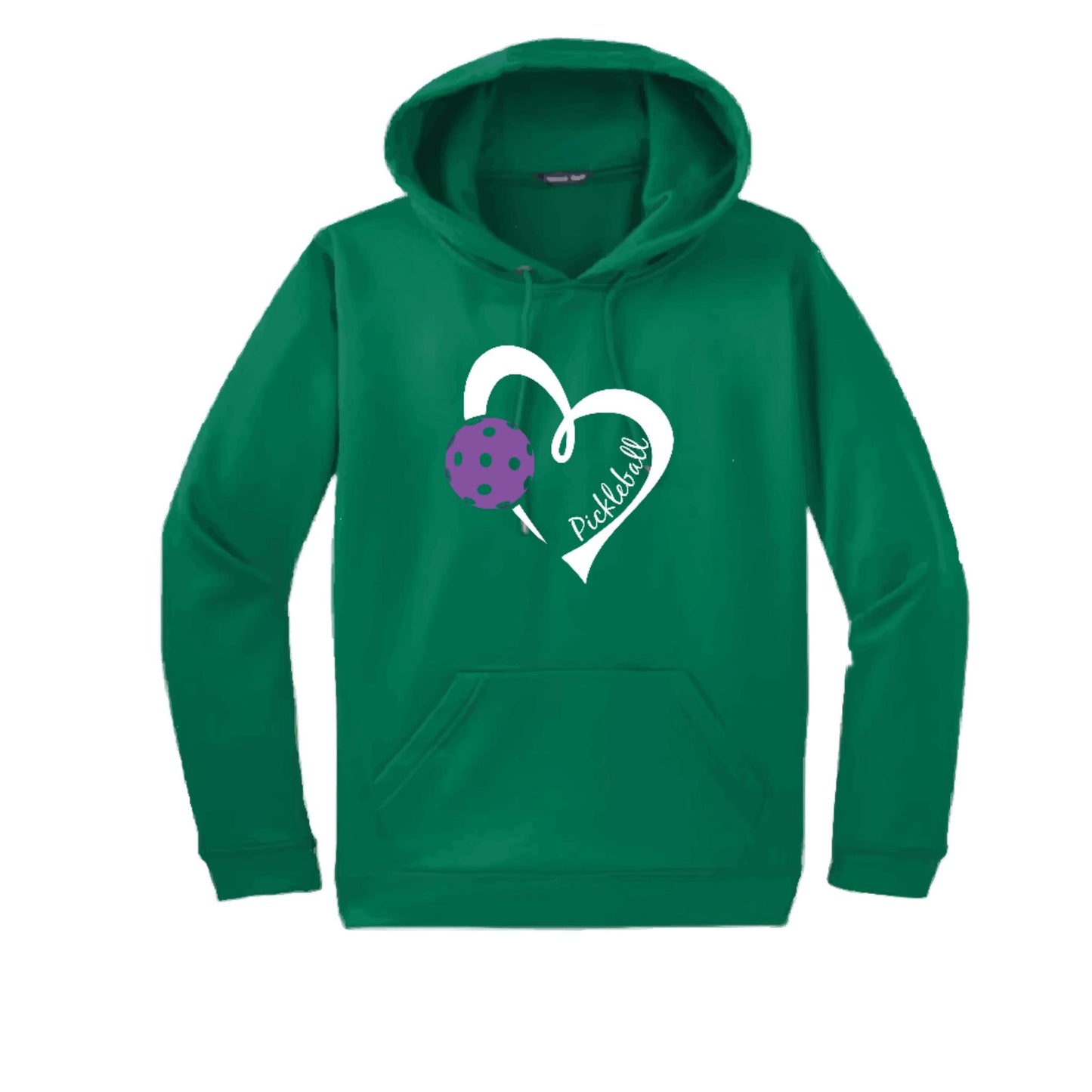 Pickleball Love (Purple) | Unisex Hoodie Pickleball Sweatshirt | 50% Cotton 50% Polyester