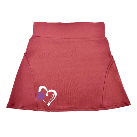 Pickleball Love (Purple) | Women's Flirty Pickleball Skort