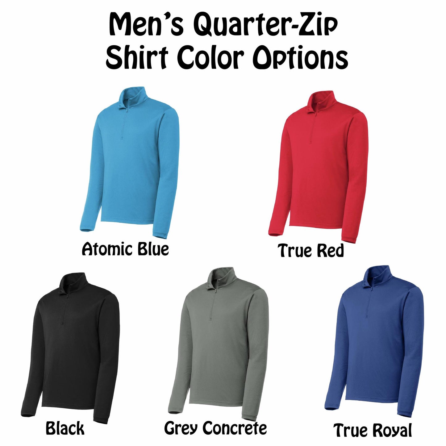 Pickleball Net | Men's 1/4 Zip Long Sleeve Pullover Athletic Performance Shirt | 100% Polyester