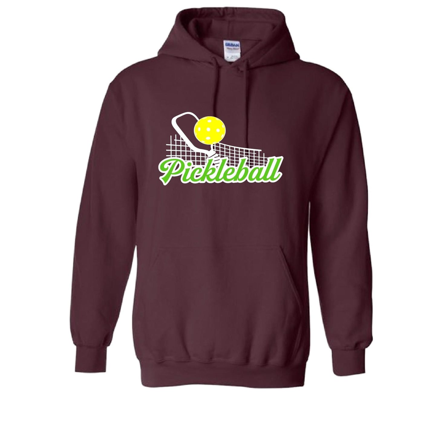 Pickleball Net | Unisex Hoodie Pickleball Sweatshirt | 50% Cotton 50% Polyester