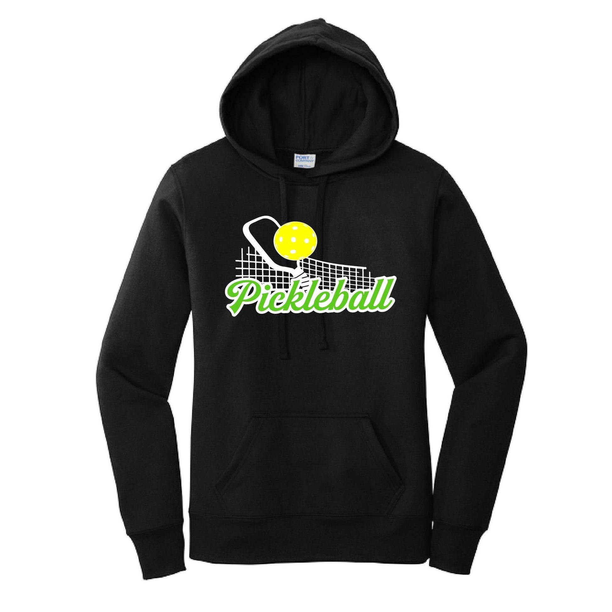 Pickleball Net | Women’s Fitted Hoodie Pickleball Sweatshirt | 50% Cotton 50% Poly Fleece