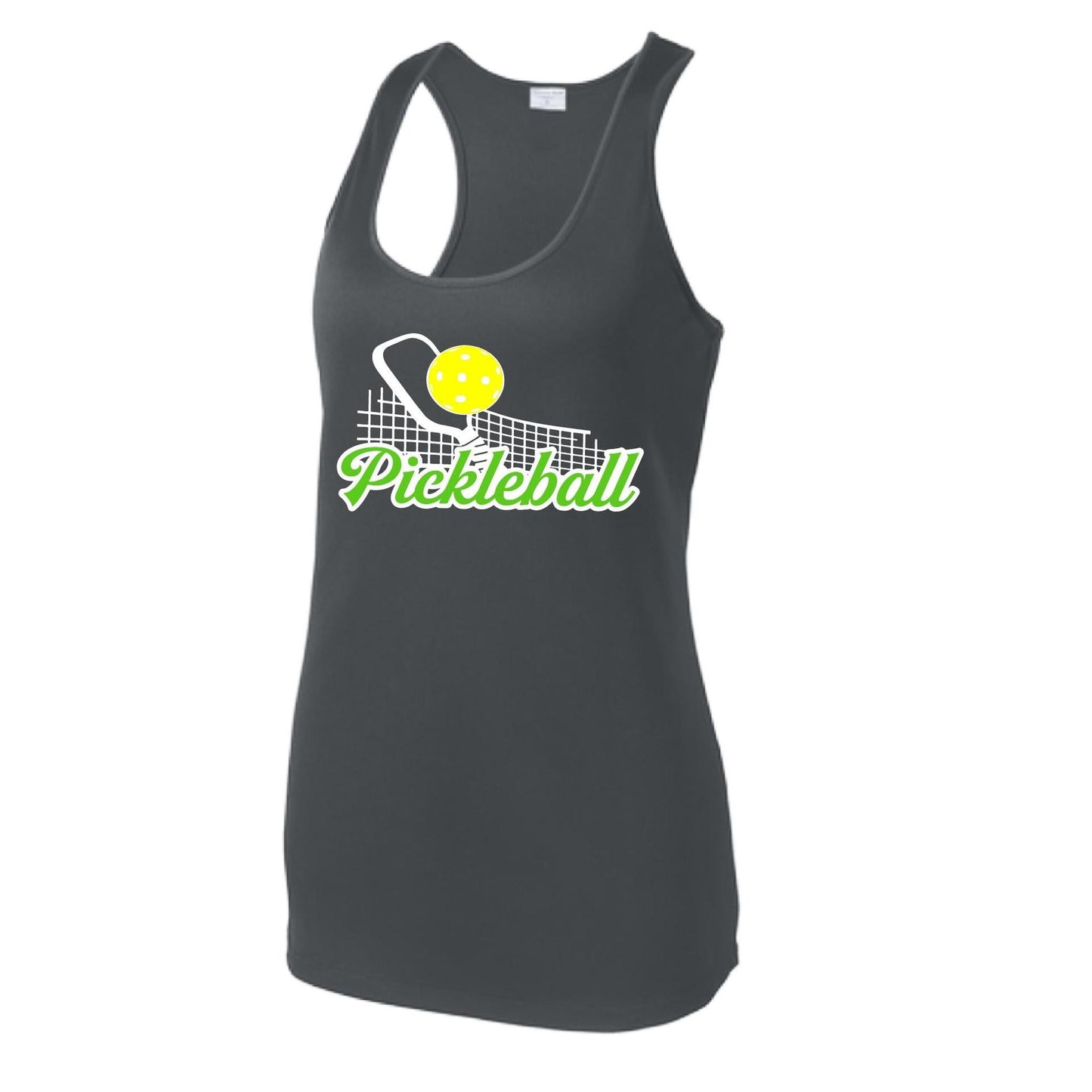 Pickleball Net | Women's Racerback Pickleball Tank | 100% Polyester