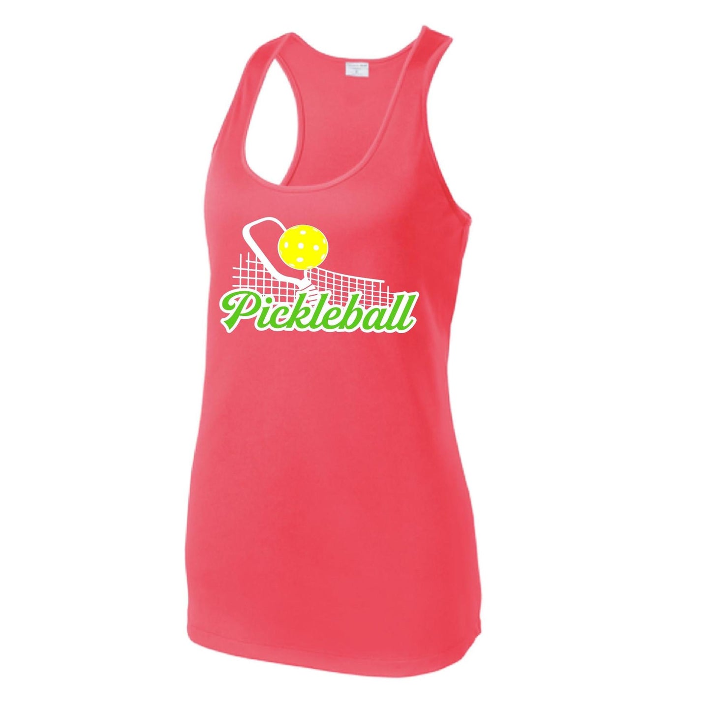 Pickleball Net | Women's Racerback Pickleball Tank | 100% Polyester